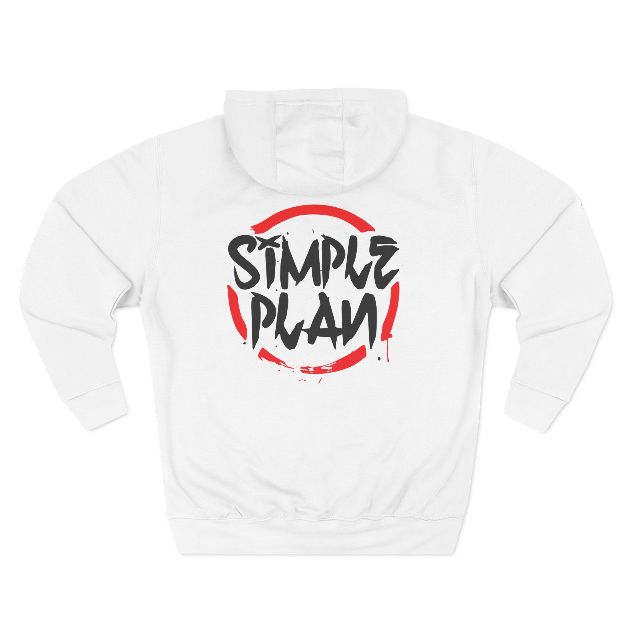 Simple Plan Circle Splat Three-Panel Fleece Hoodie