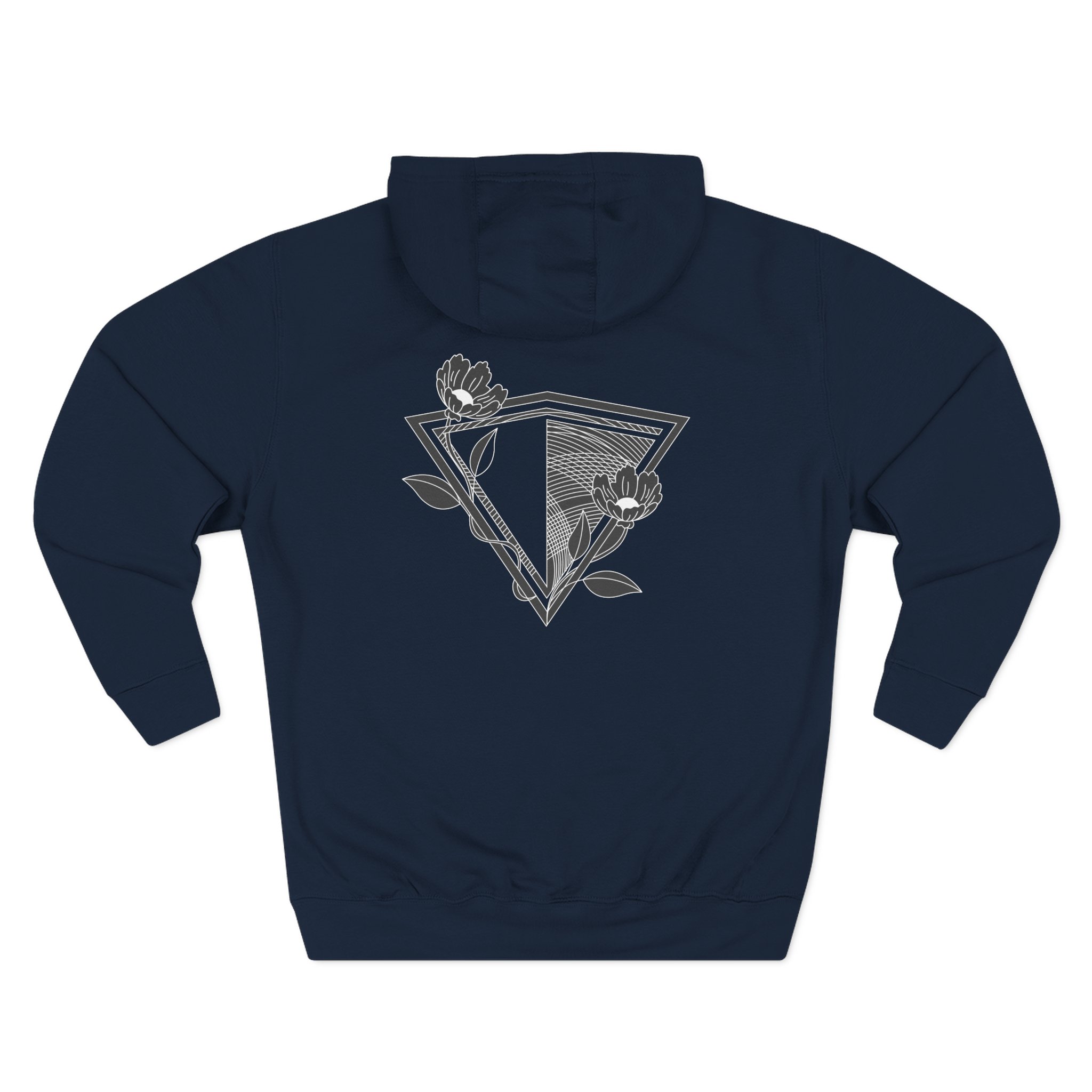 Inzo Flowers in My Heart Three-Panel Fleece Hoodie