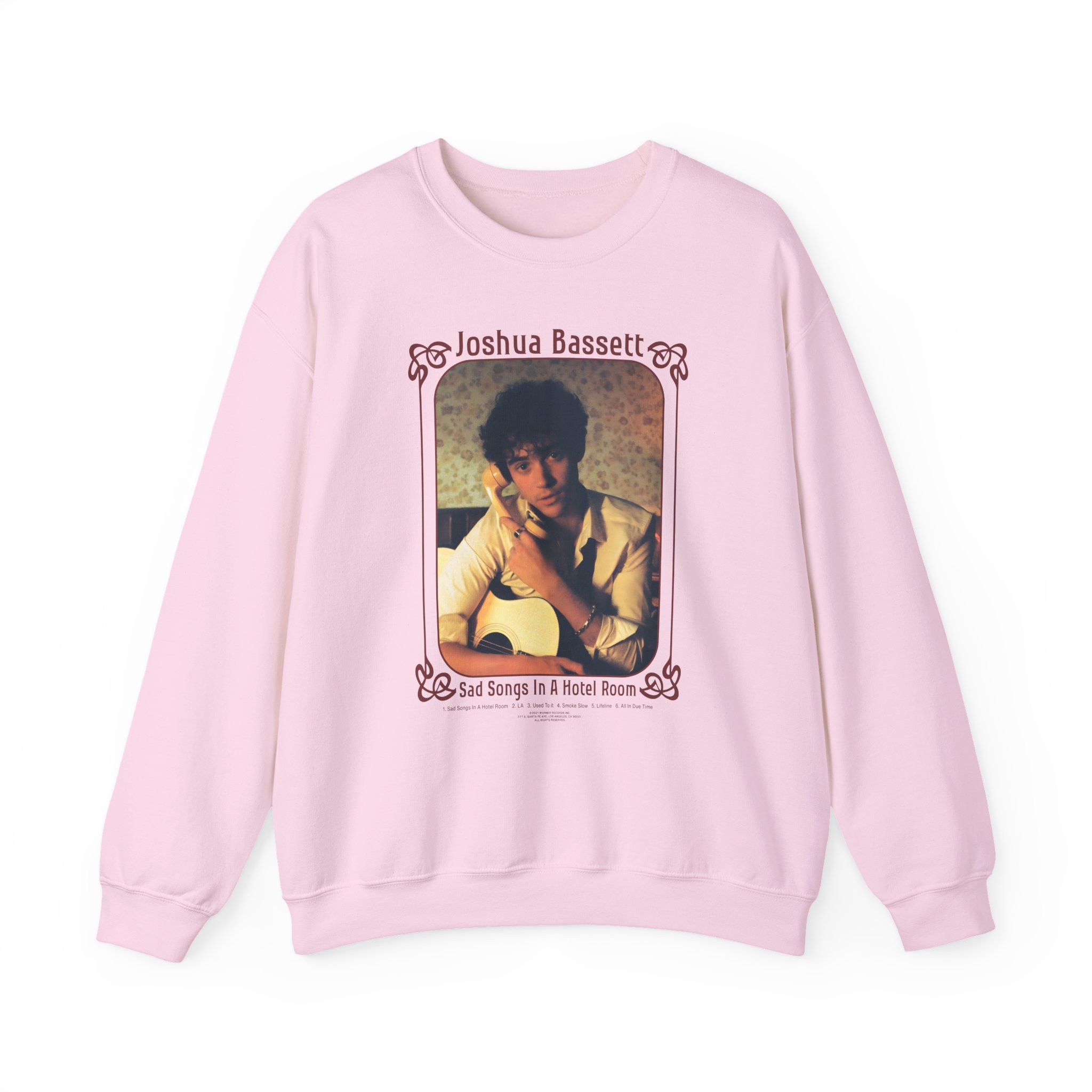 Joshua Bassett Sad Songs Face Unisex Heavy Blendâ„¢ Crewneck Sweatshirt