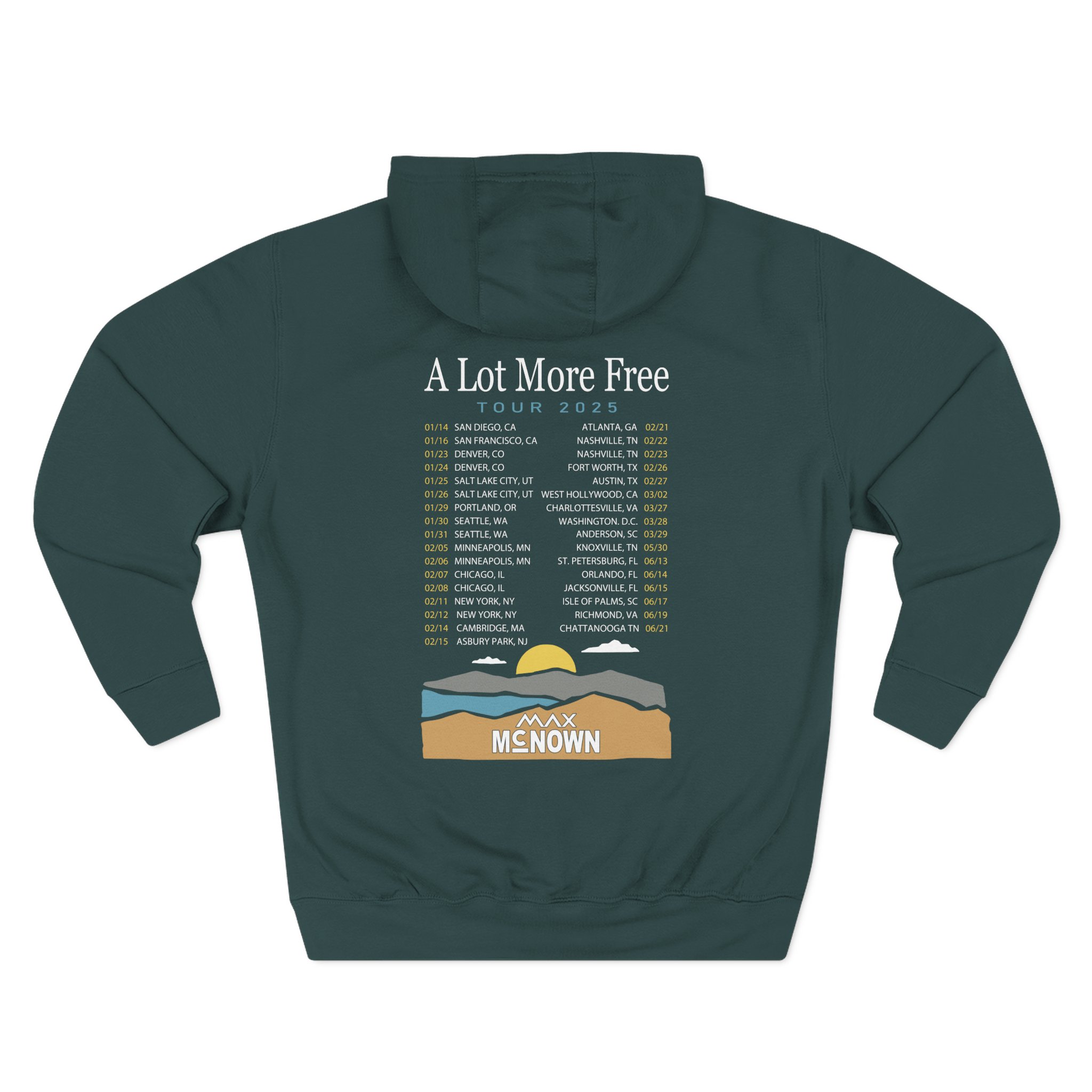 Max Mcnown US Tour Three-Panel Fleece Hoodie