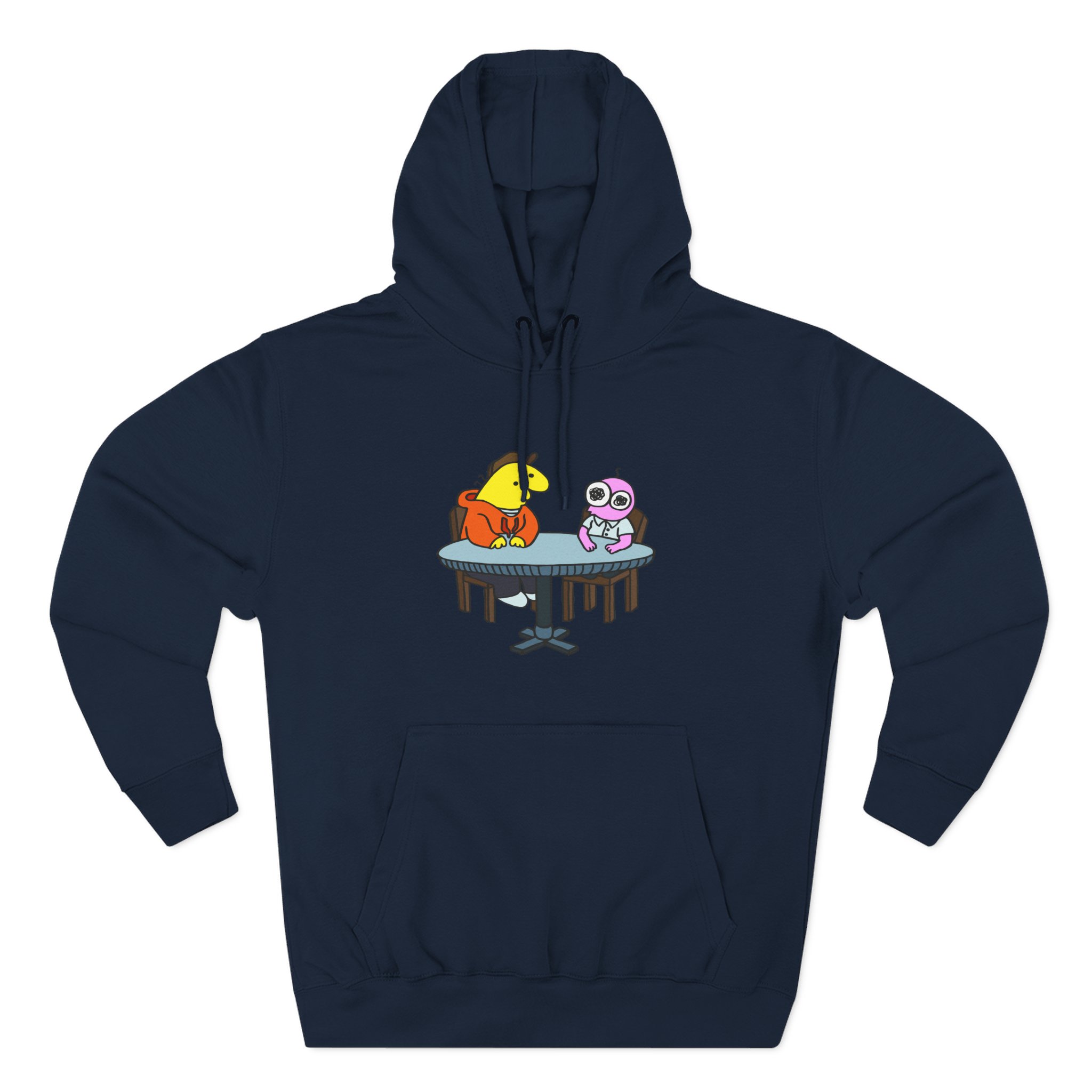 Smiling Friends Three-panel Fleece Hoodie