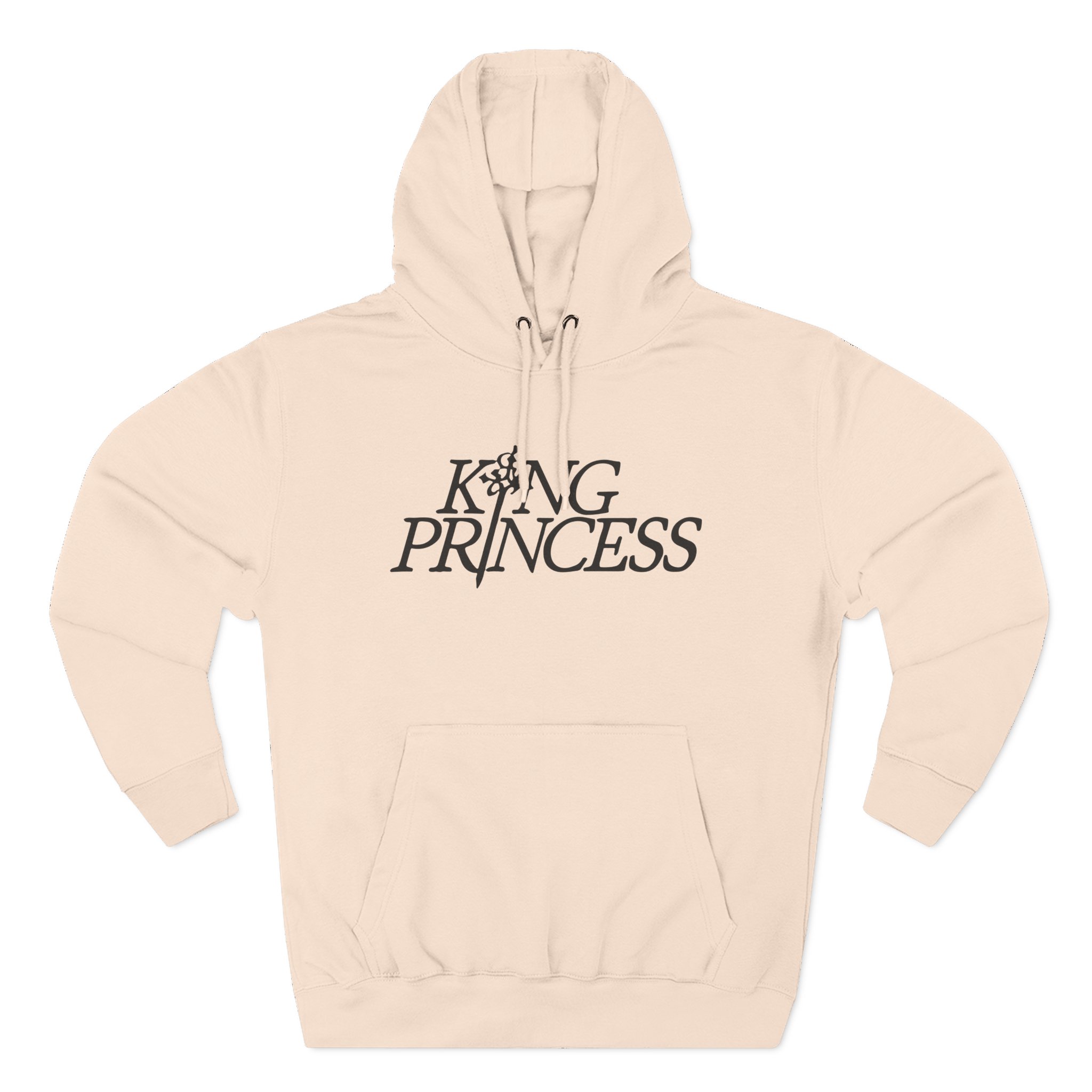 King Princess logo Three-Panel Fleece Hoodie