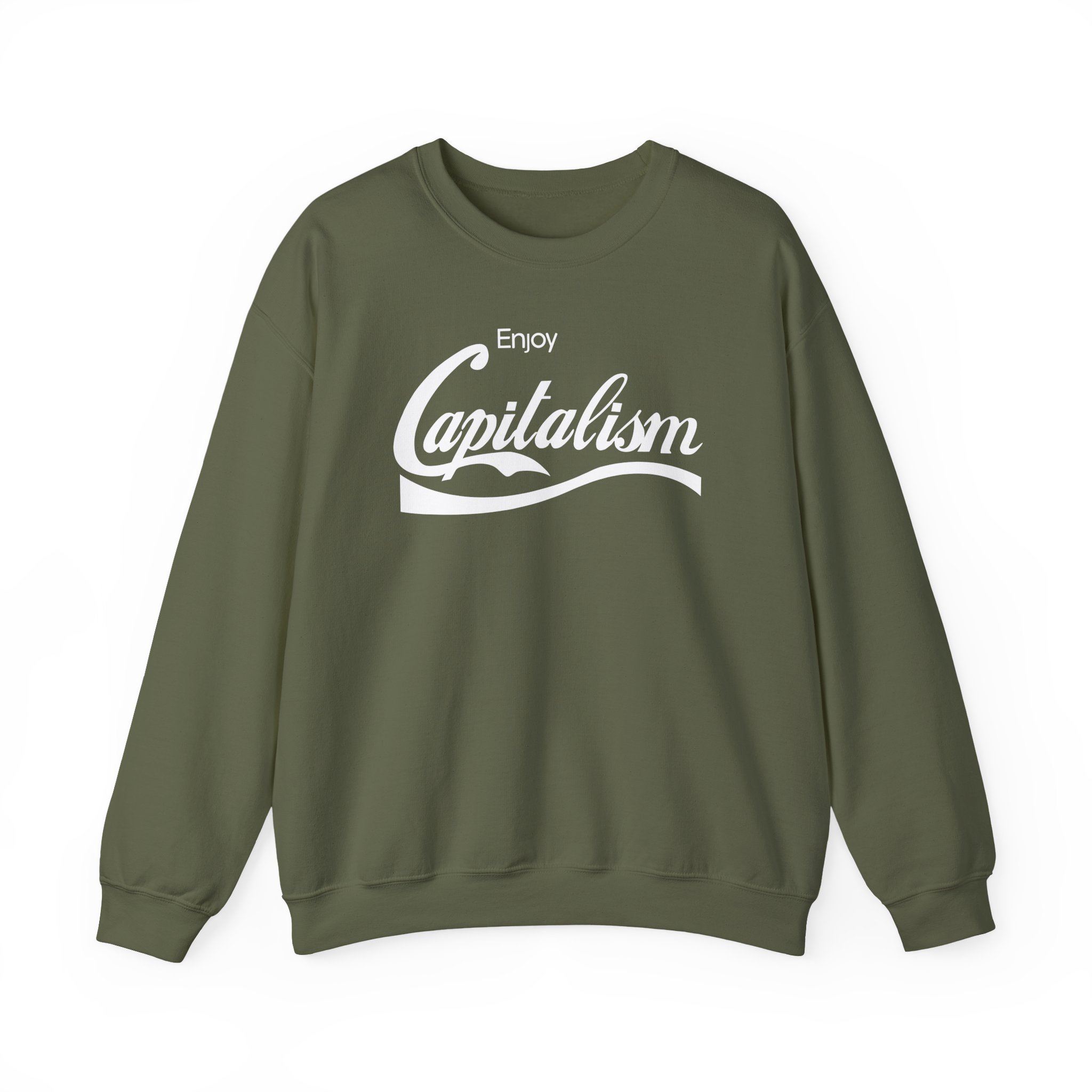 Valuetainment Enjoy Capitalism Unisex Heavy Blendâ„¢ Crewneck Sweatshirt
