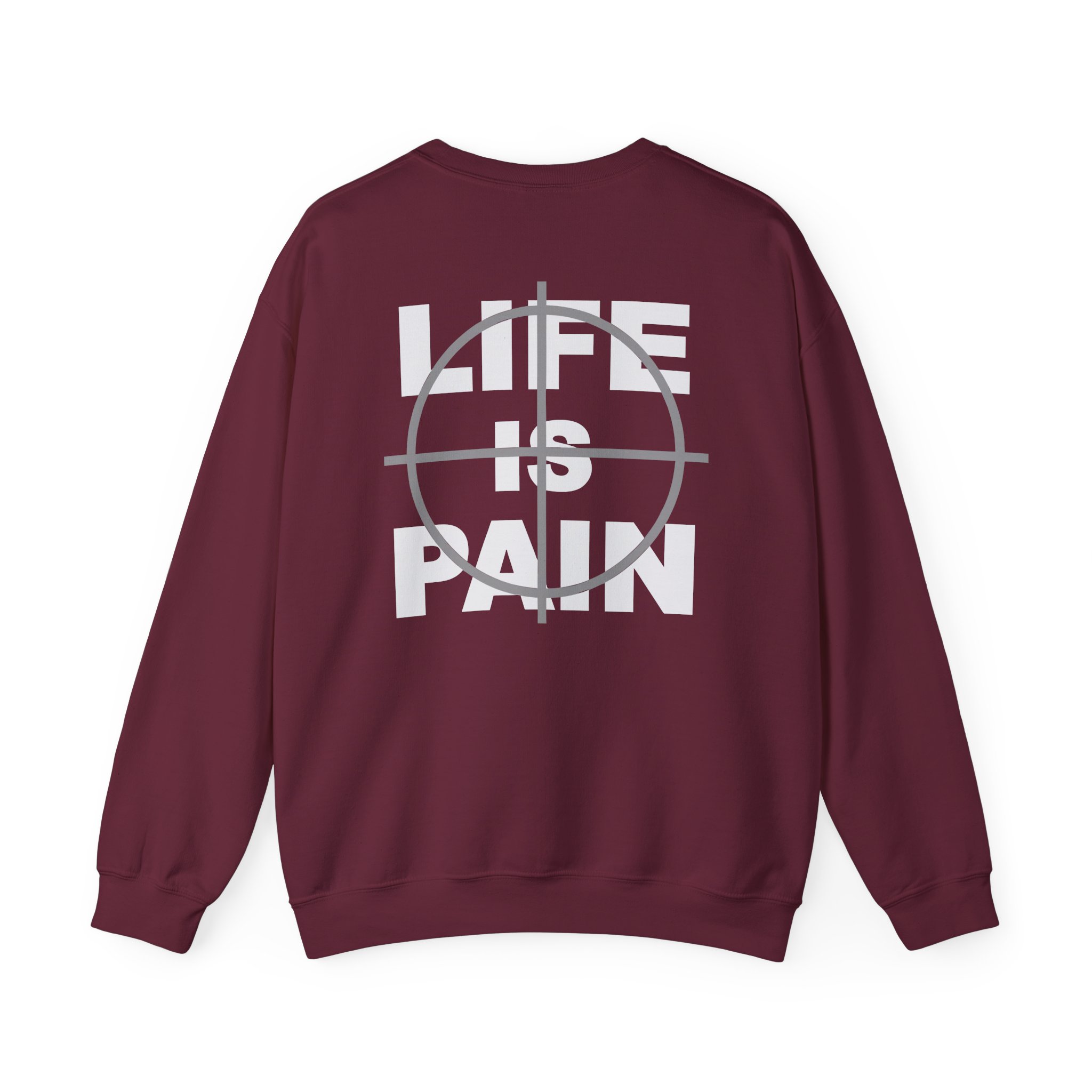 Merauder Life is Pain Unisex Heavy Blendâ„¢ Crewneck Sweatshirt