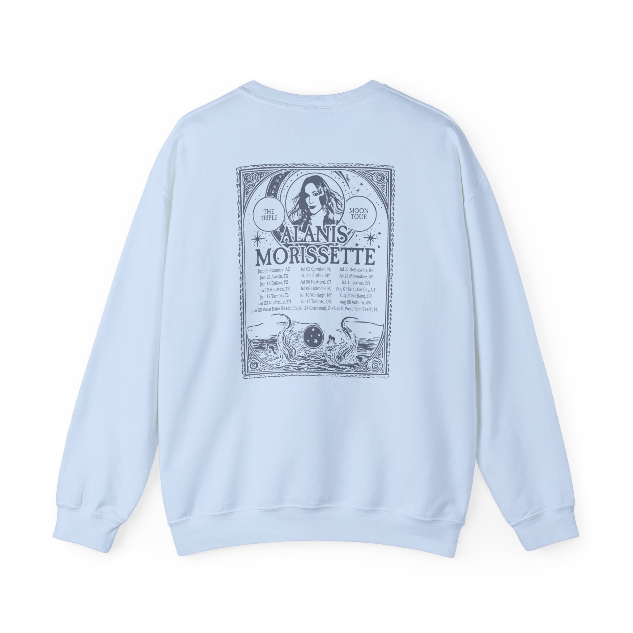Alanis Morissette The Teple Moon Tour Unisex Heavy Blend Crewneck Sweatshirt