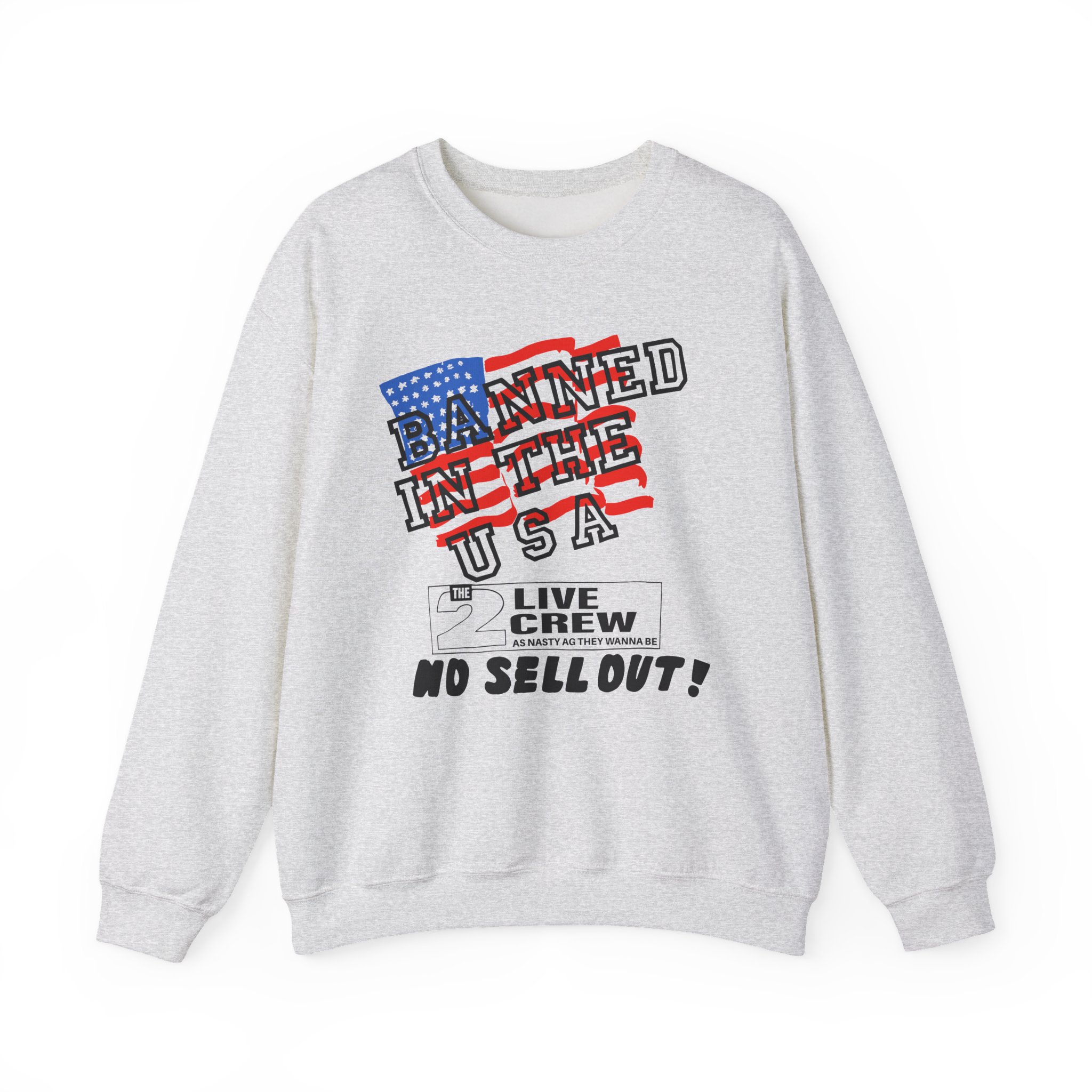 2 Live Crew Banned in the U.s.a. Luke Records Unisex Heavy Blendâ„¢ Crewneck Sweatshirt
