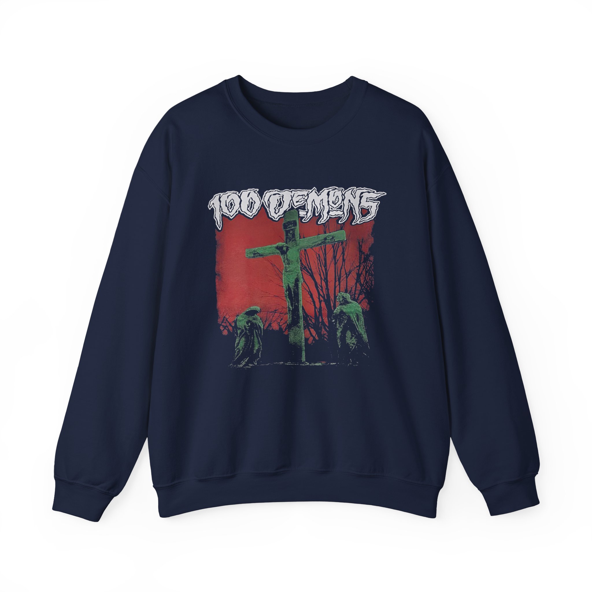 100 Demons Unisex Heavy Blendâ„¢ Crewneck Sweatshirt