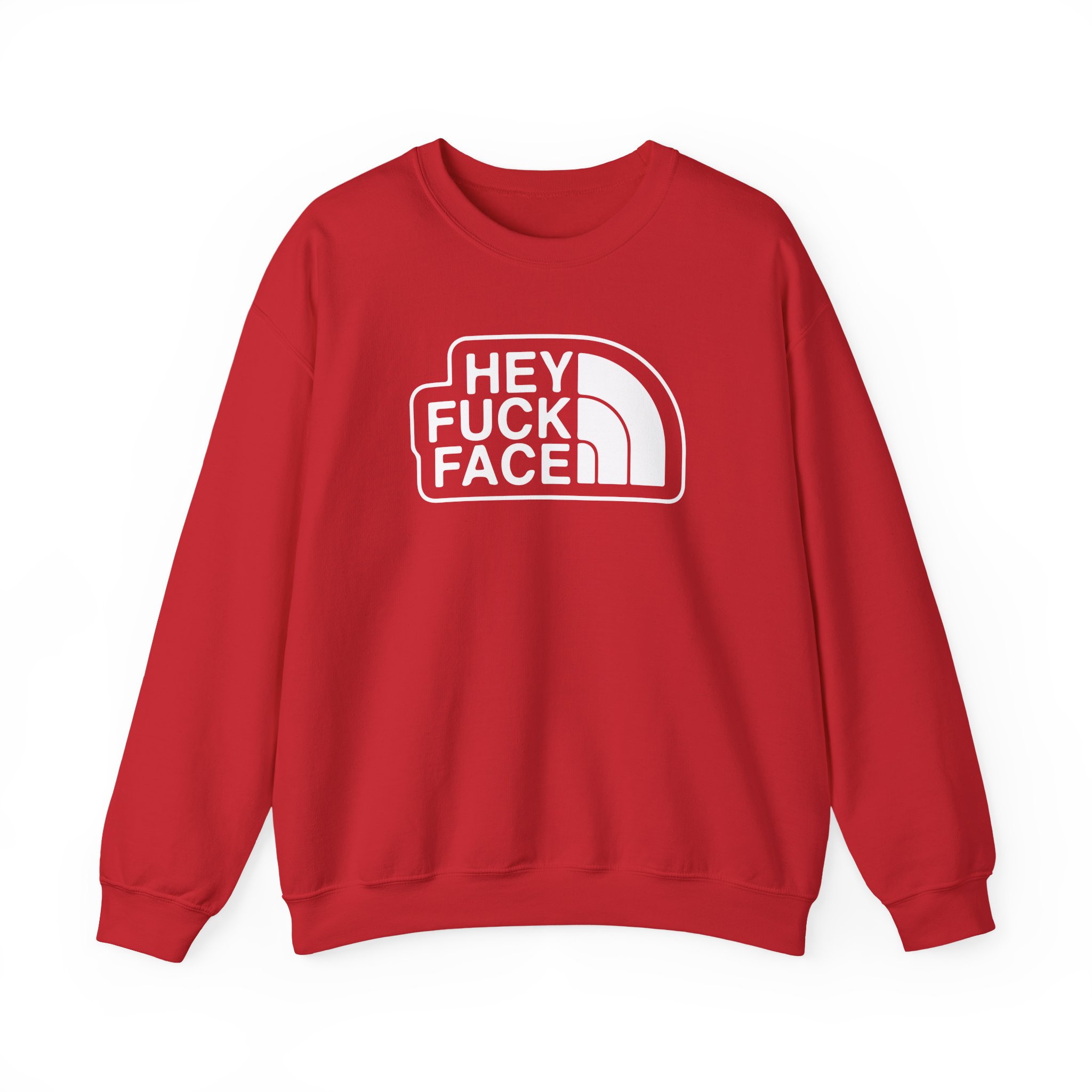 Aba and Preach Hey Fuck Face Unisex Heavy Blendâ„¢ Crewneck Sweatshirt