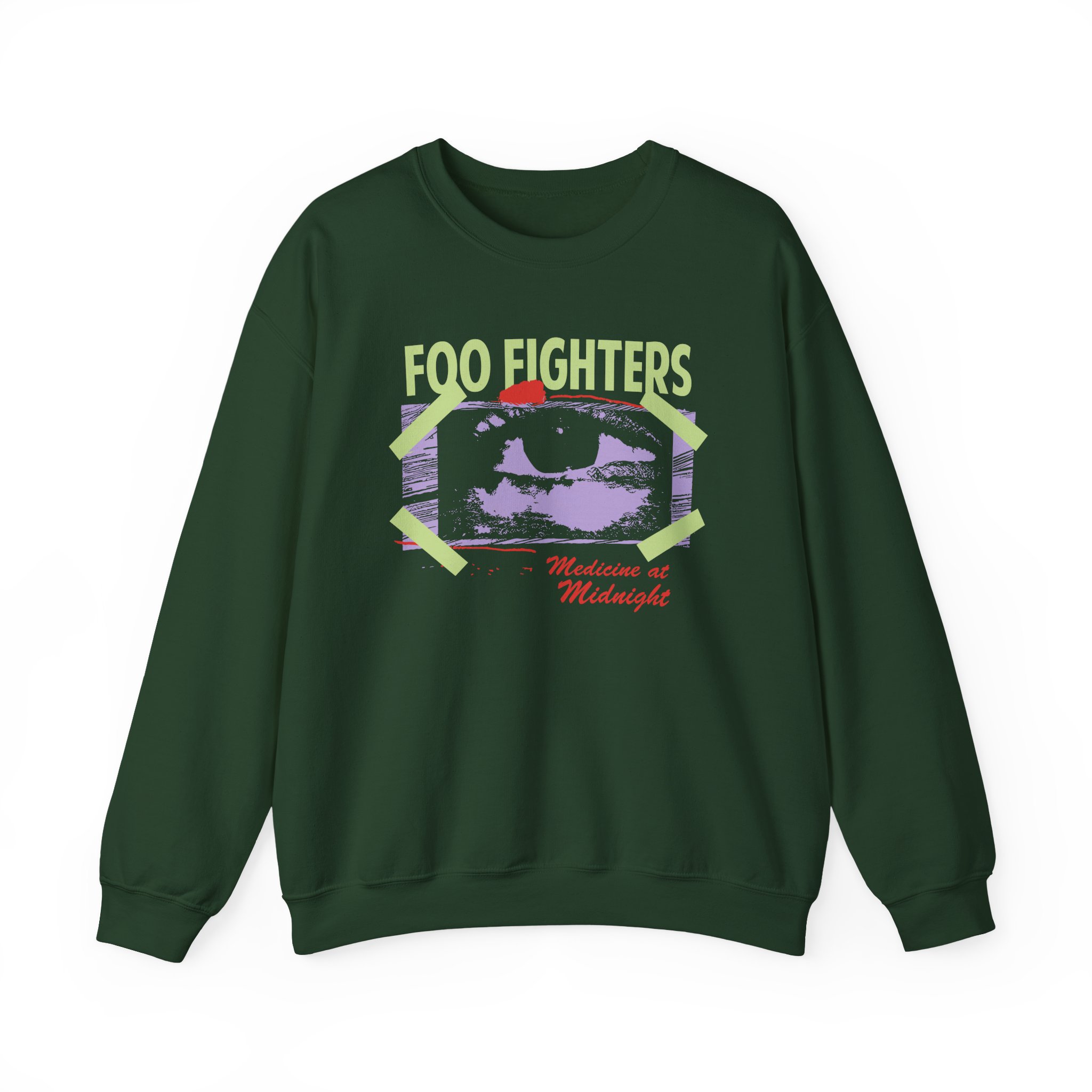 Foo Fighters Medicine at Midnight Eye Tape Unisex Heavy Blendâ„¢ Crewneck Sweatshirt