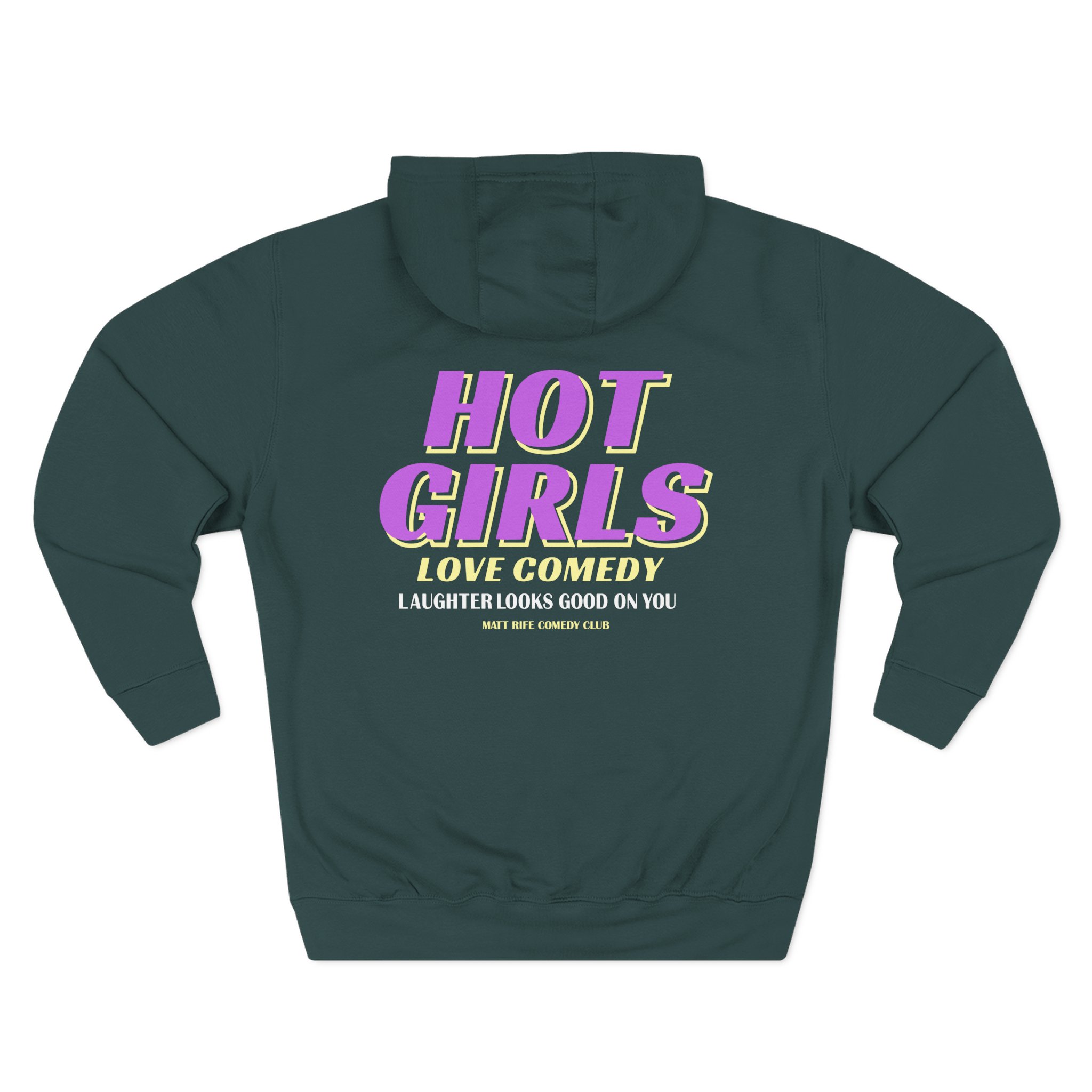 Matt Rife Hot Girls Love Comedy Three-Panel Fleece Hoodie
