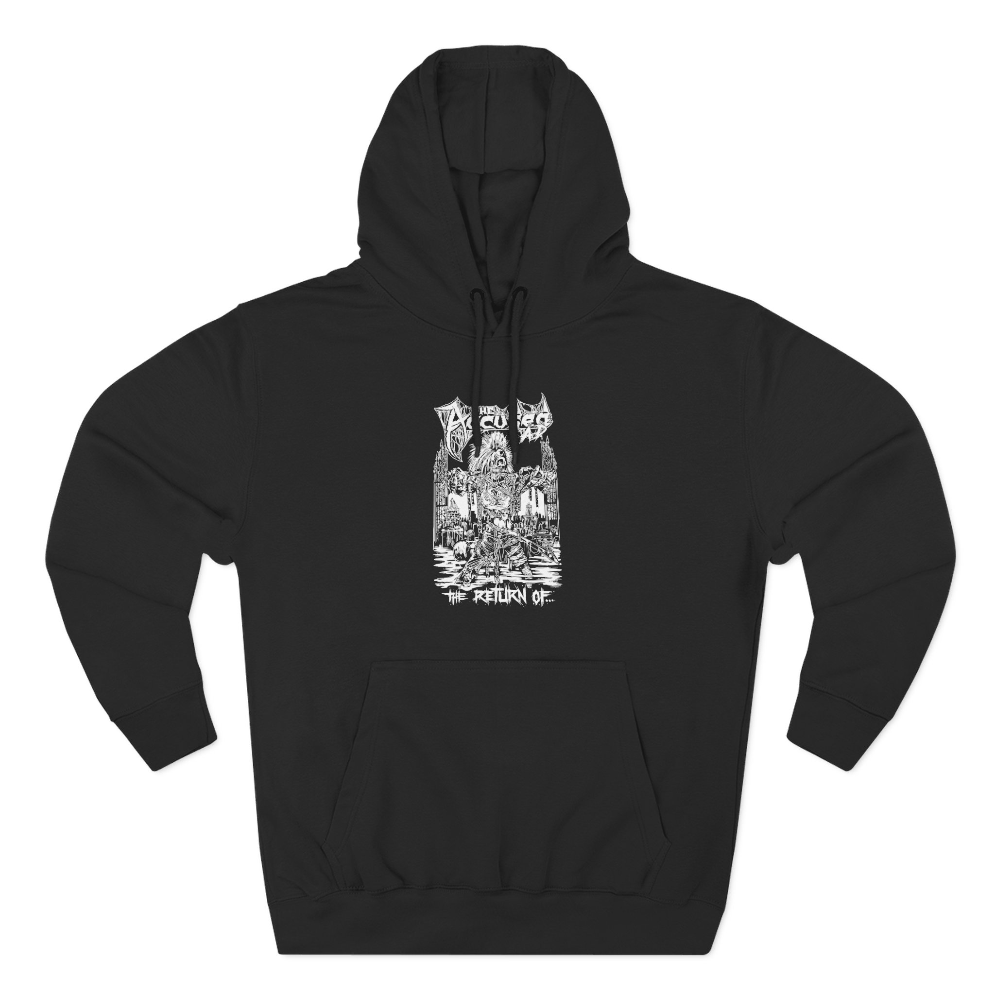 Accused Ad the Return of Three-Panel Fleece Hoodie