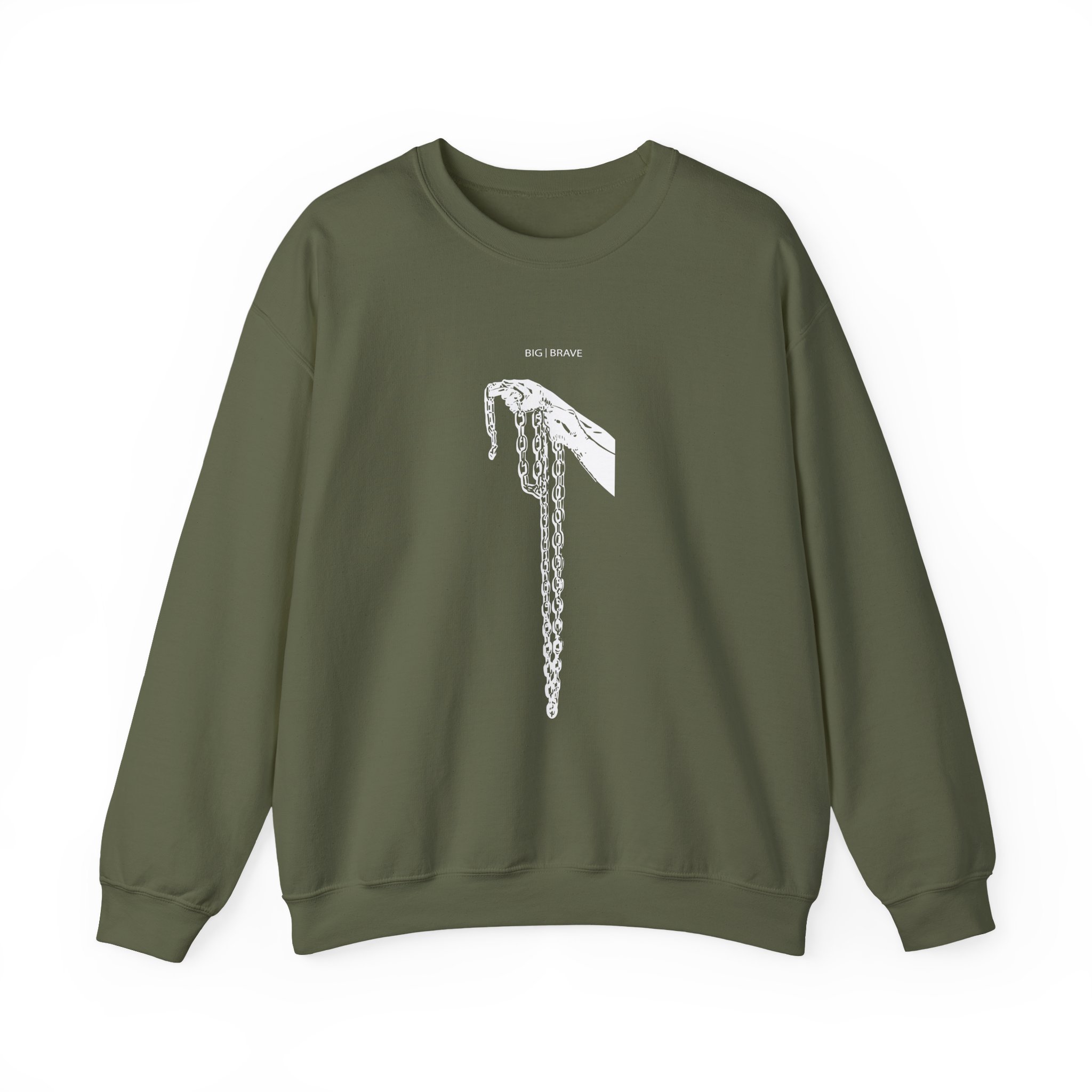 Big Brave Gloves and Chains Unisex Heavy Blendâ„¢ Crewneck Sweatshirt
