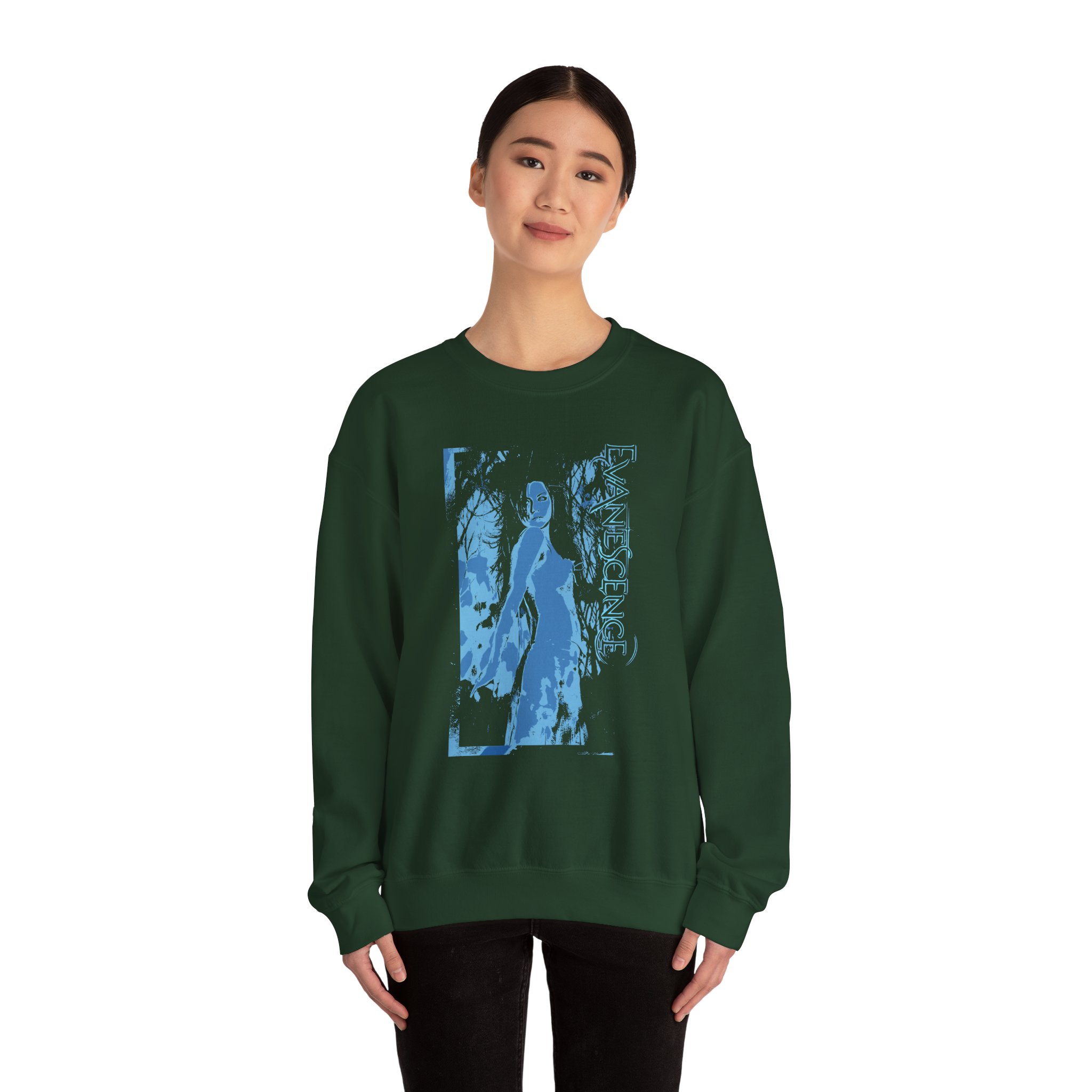 Evanescence Glitch Amy Unisex Heavy Blendâ„¢ Crewneck Sweatshirt