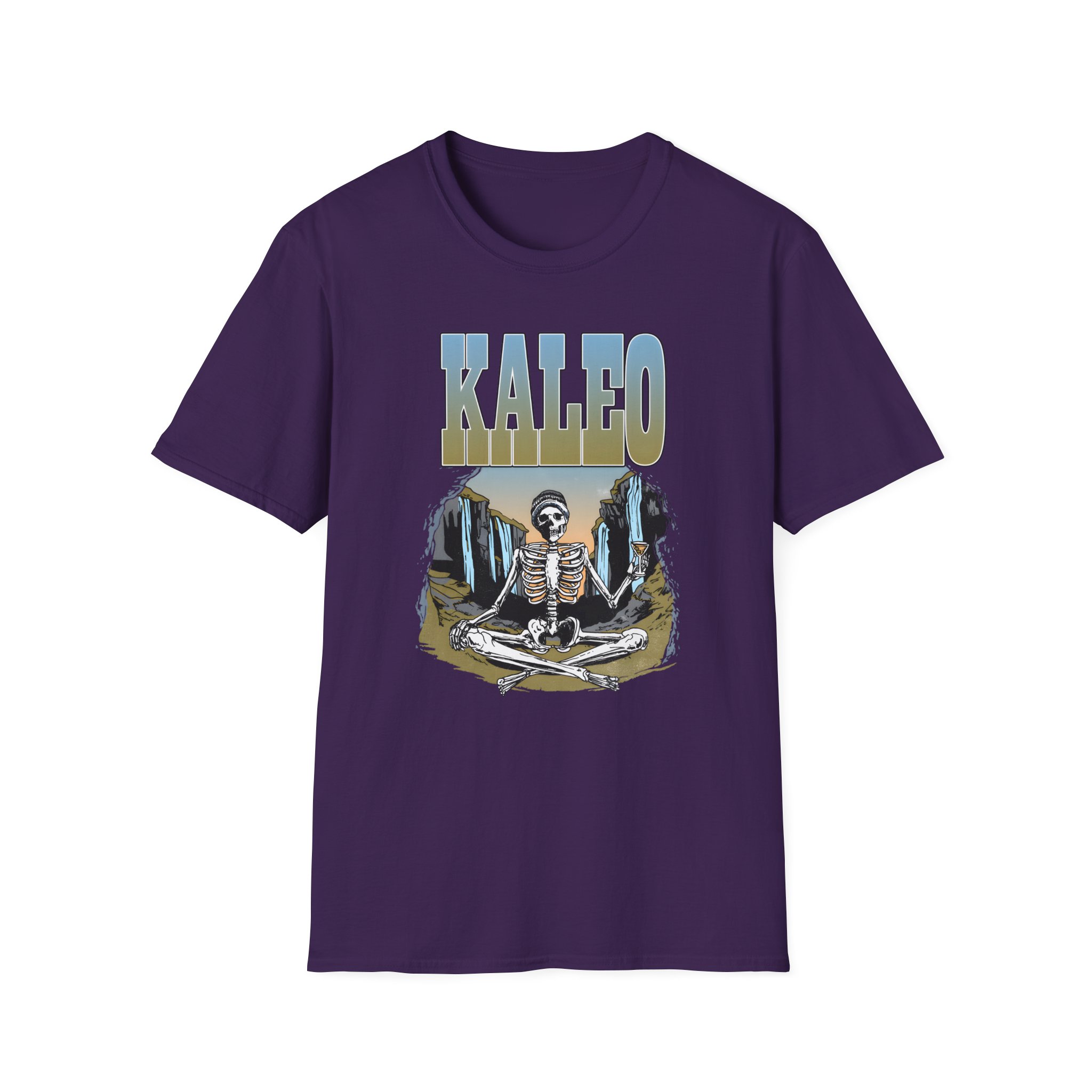 Kaleo Meditating Skeleton Unisex Softstyle T-Shirt