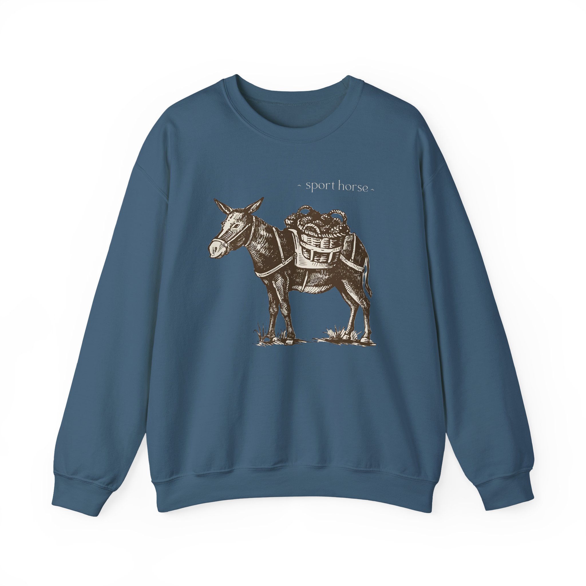 Mumbo Jumbo Sport Horse Unisex Heavy Blendâ„¢ Crewneck Sweatshirt