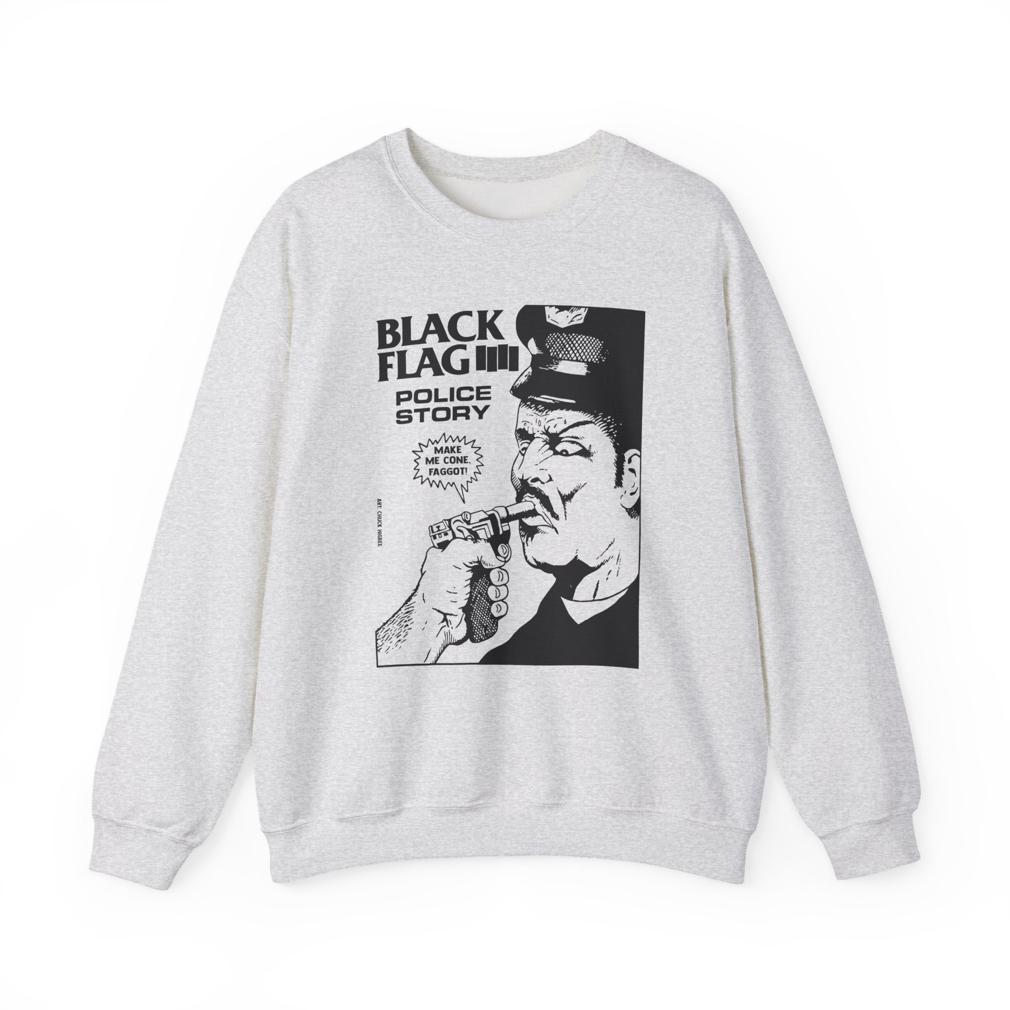 Black Flag Police Story Unisex Heavy Blendâ„¢ Crewneck Sweatshirt