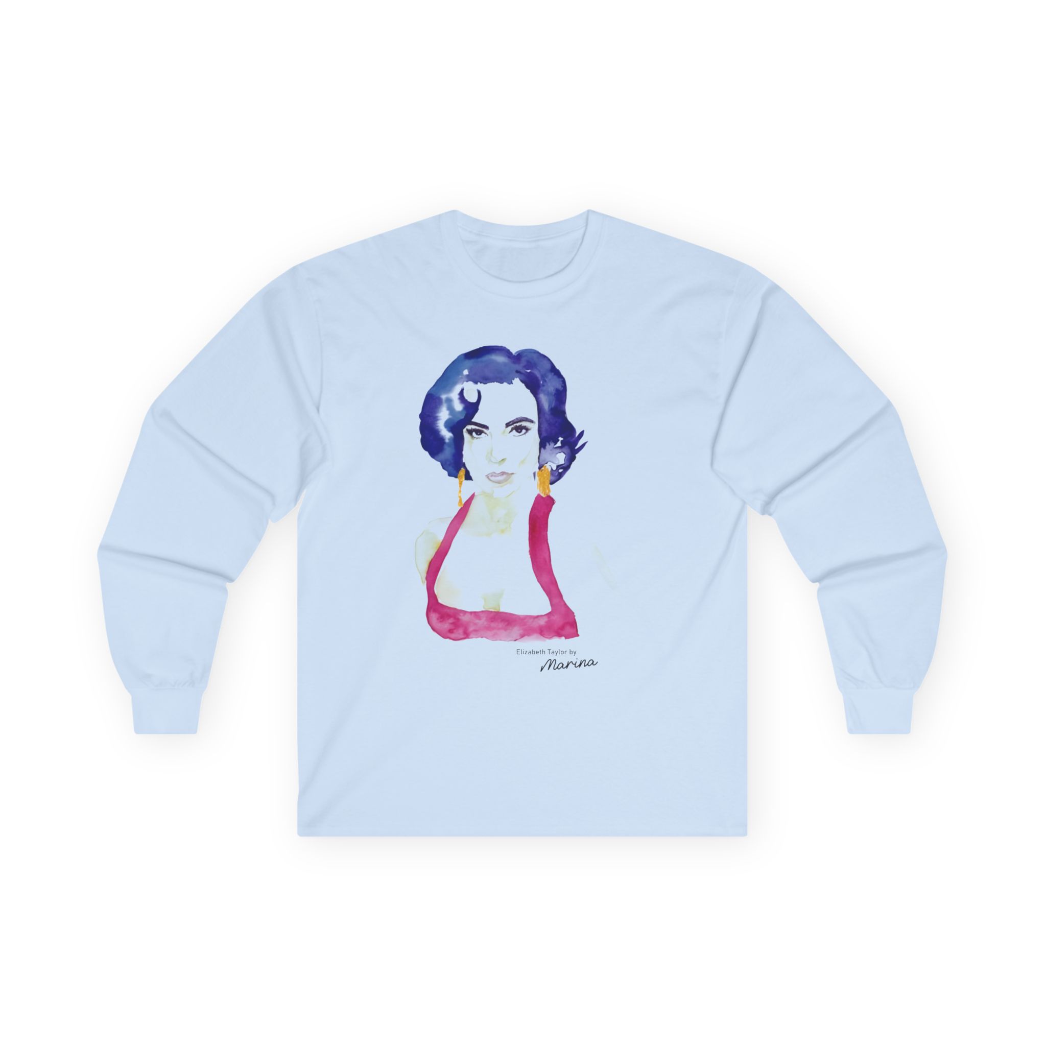 Marina Elizabeth Taylor Illustration Unisex Ultra Cotton Long Sleeve Tee