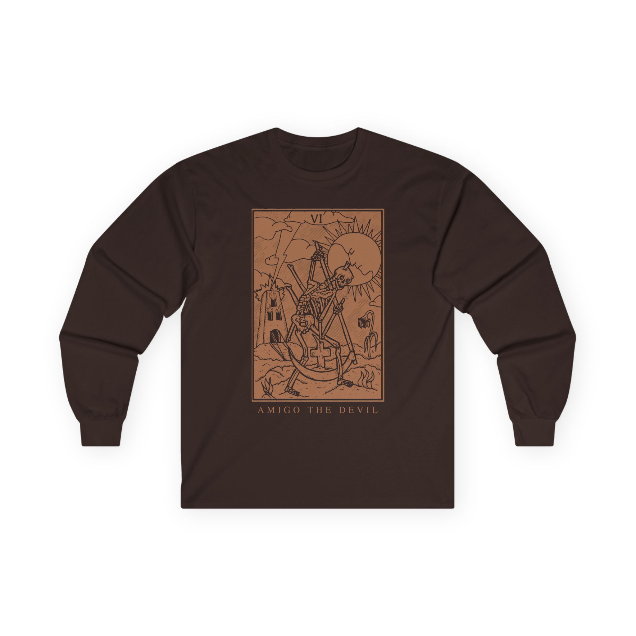 Amigo the Devil Tarot Card Unisex Ultra Cotton Long Sleeve Tee