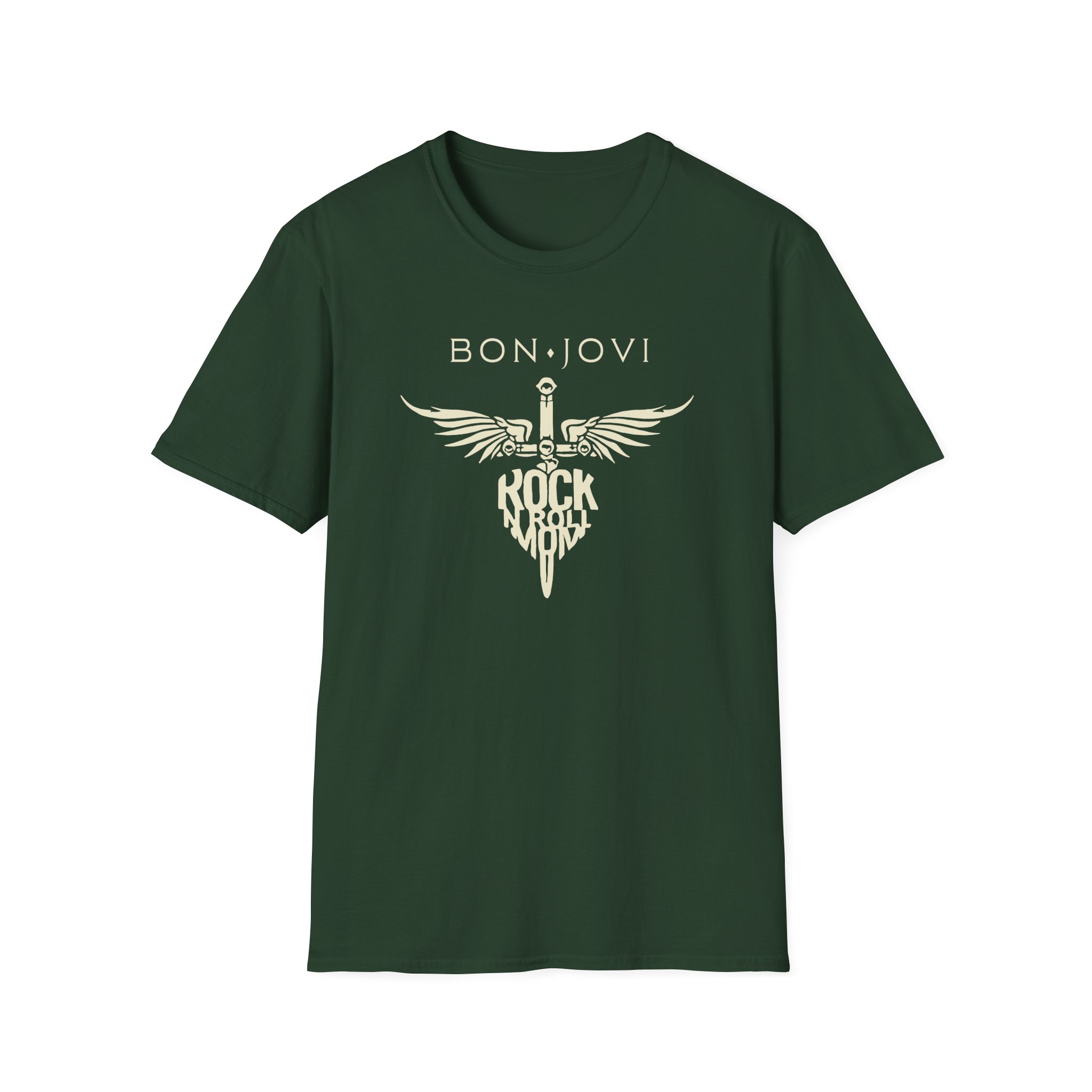 Bon Jovi Rock N' Roll Mom Unisex Softstyle T-Shirt