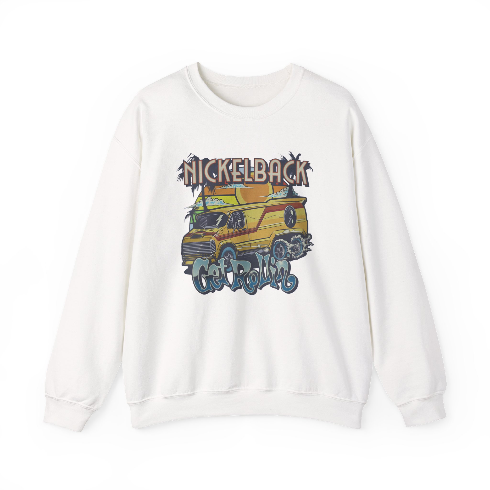 Nickelback Get Rollin Cover Unisex Heavy Blendâ„¢ Crewneck Sweatshirt