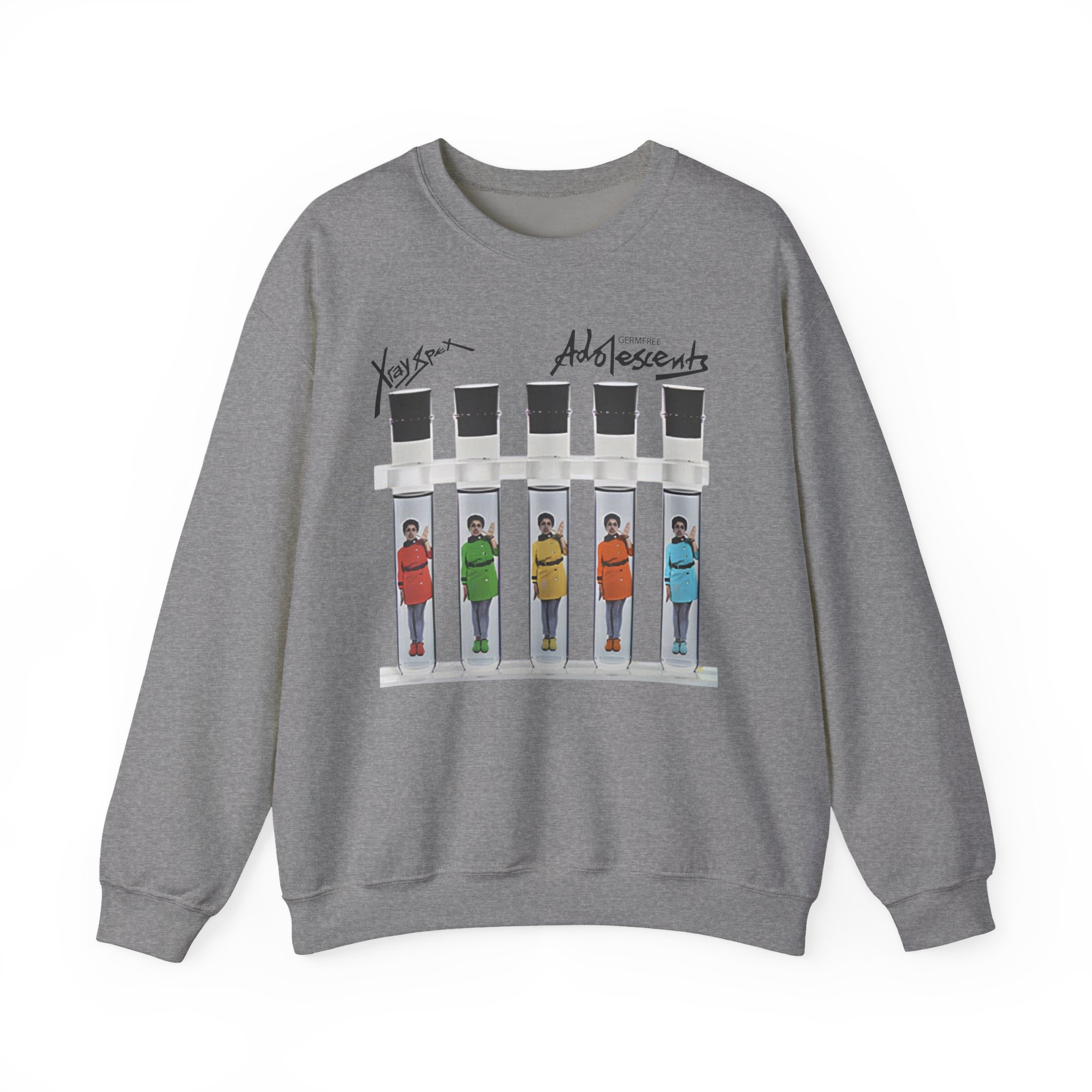 X-ray Spex Germ Free Five Tube Unisex Heavy Blendâ„¢ Crewneck Sweatshirt