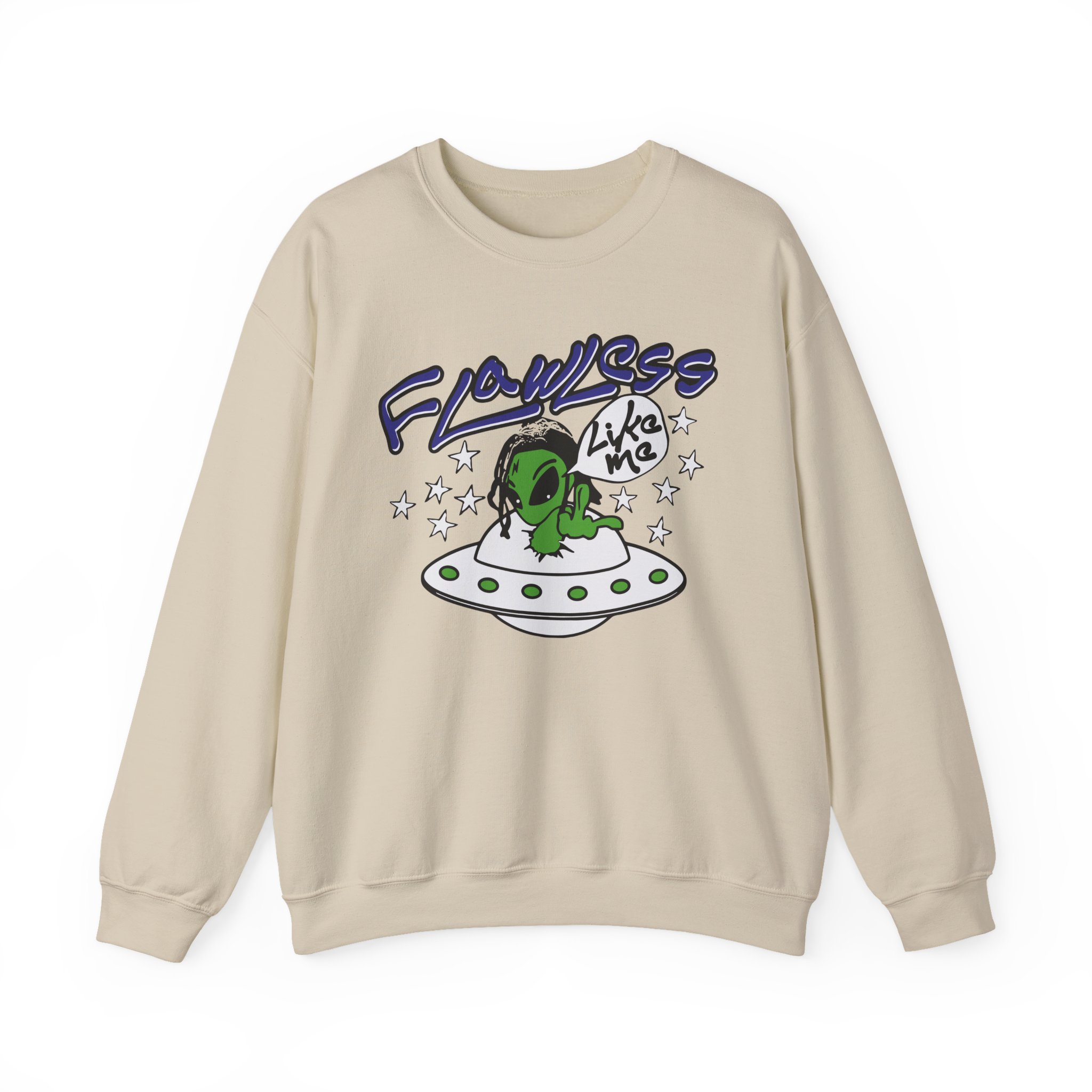 Lucki Flawless Like Me Alien Unisex Heavy Blendâ„¢ Crewneck Sweatshirt