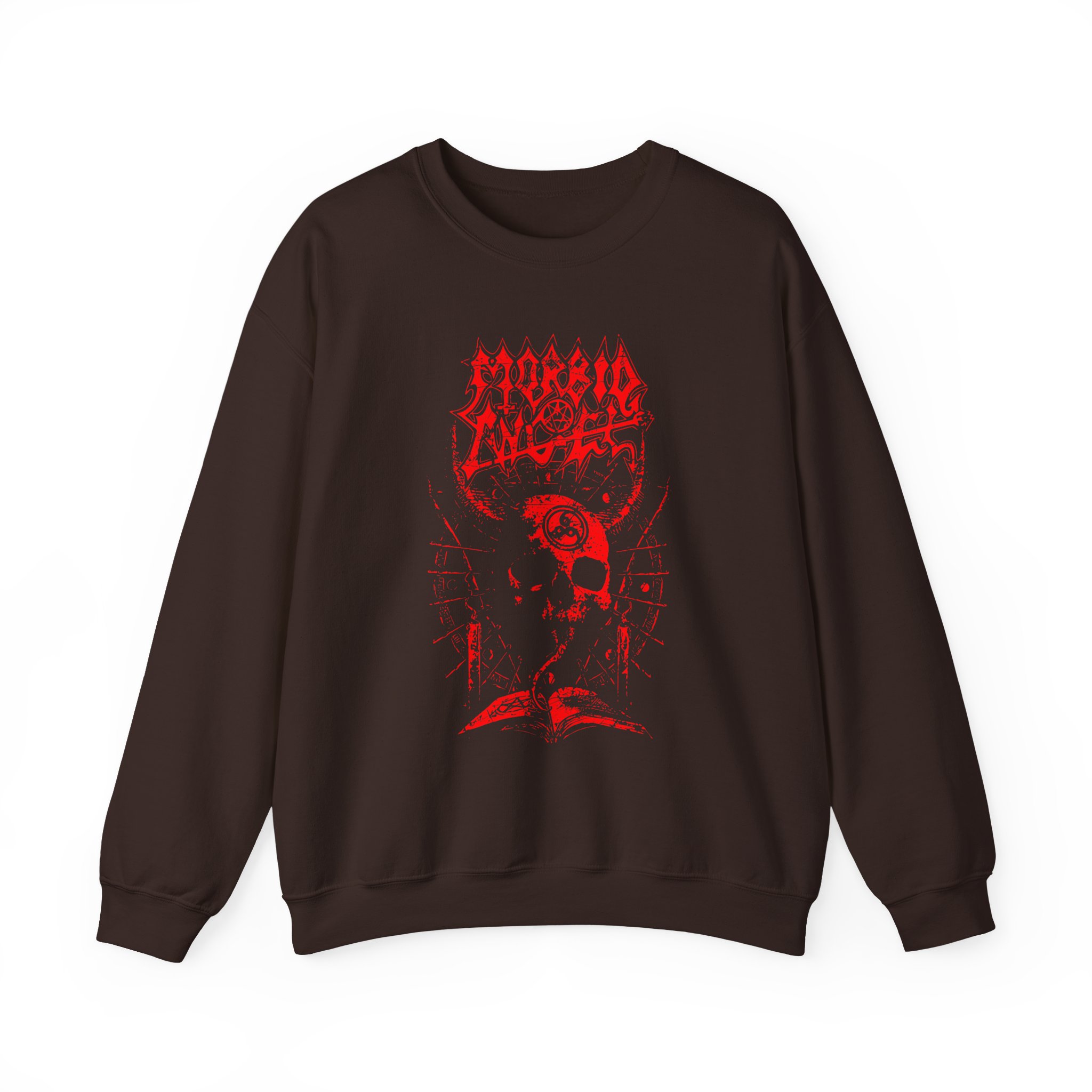 Morbid Angel Horned Skull Unisex Heavy Blendâ„¢ Crewneck Sweatshirt