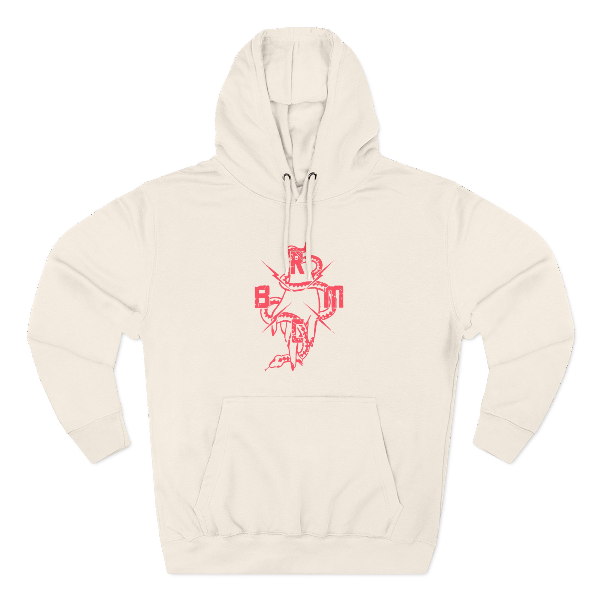 B.R.M.C. SNAKE HAND Three-Panel Fleece Hoodie