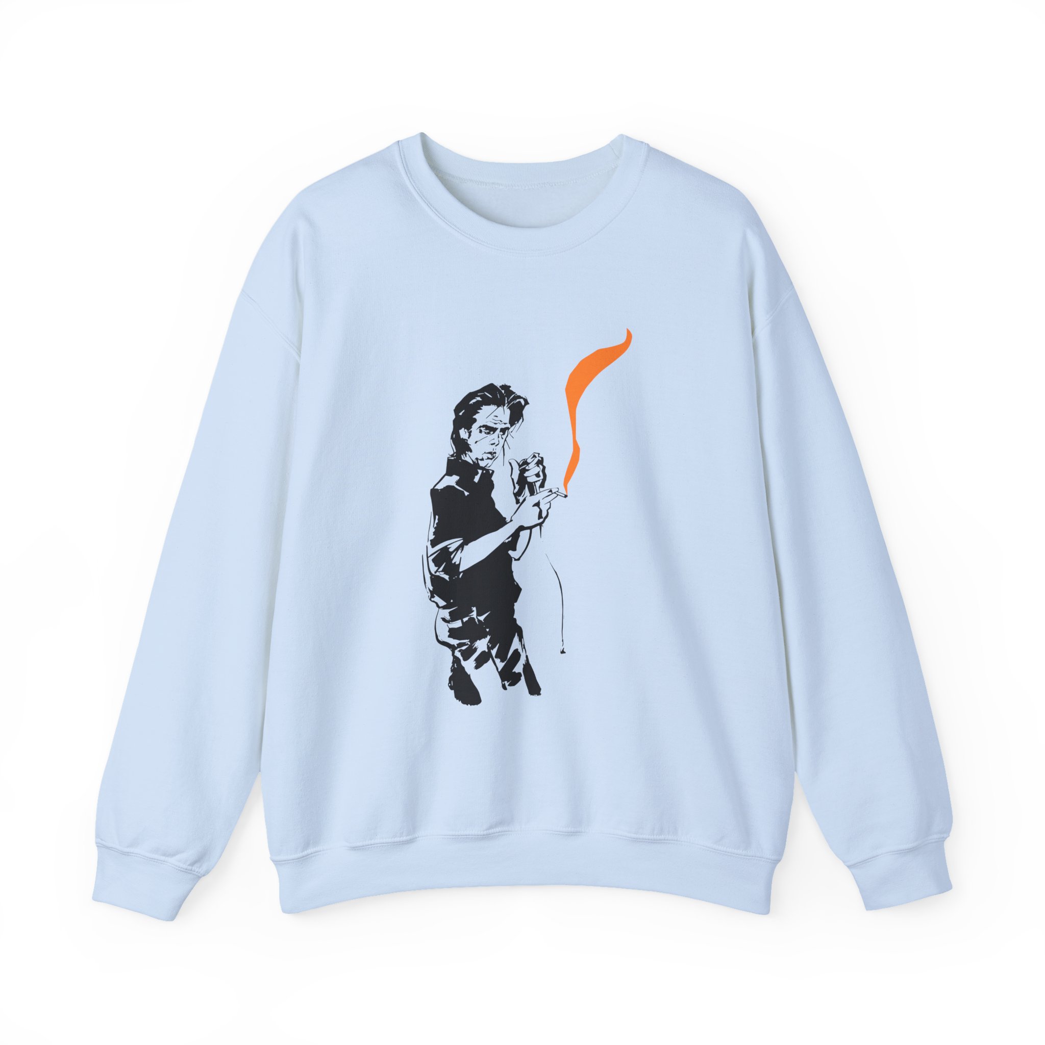 Nick Cave Smoking Unisex Heavy Blendâ„¢ Crewneck Sweatshirt