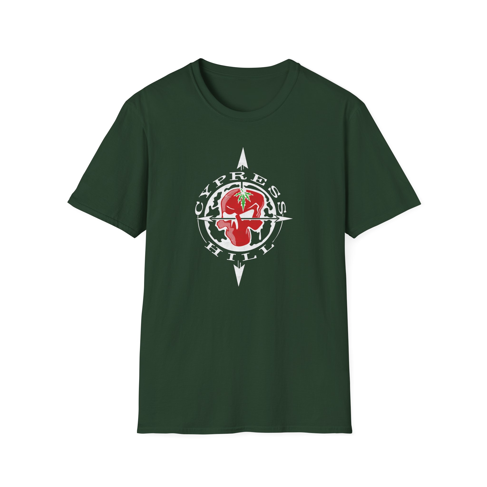 Cypress Hill OG Skull & Compass Unisex Softstyle T-Shirt