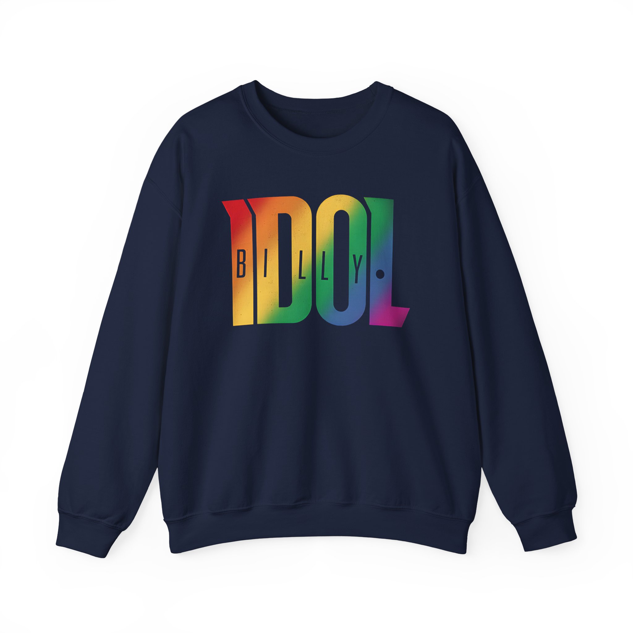 Billy Idol Black Rainbow Logo Unisex Heavy Blendâ„¢ Crewneck Sweatshirt