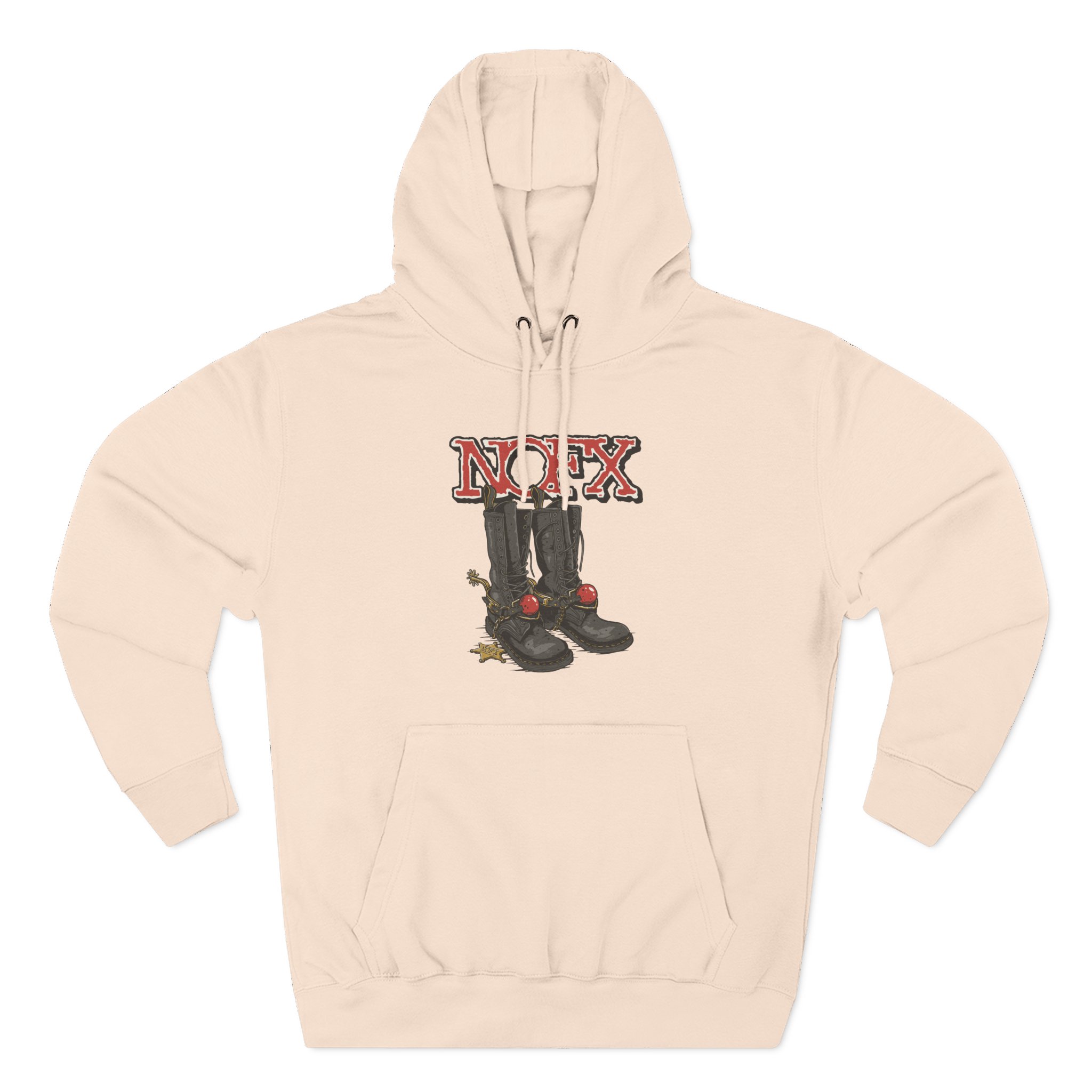 Nofx Boots Three-Panel Fleece Hoodie