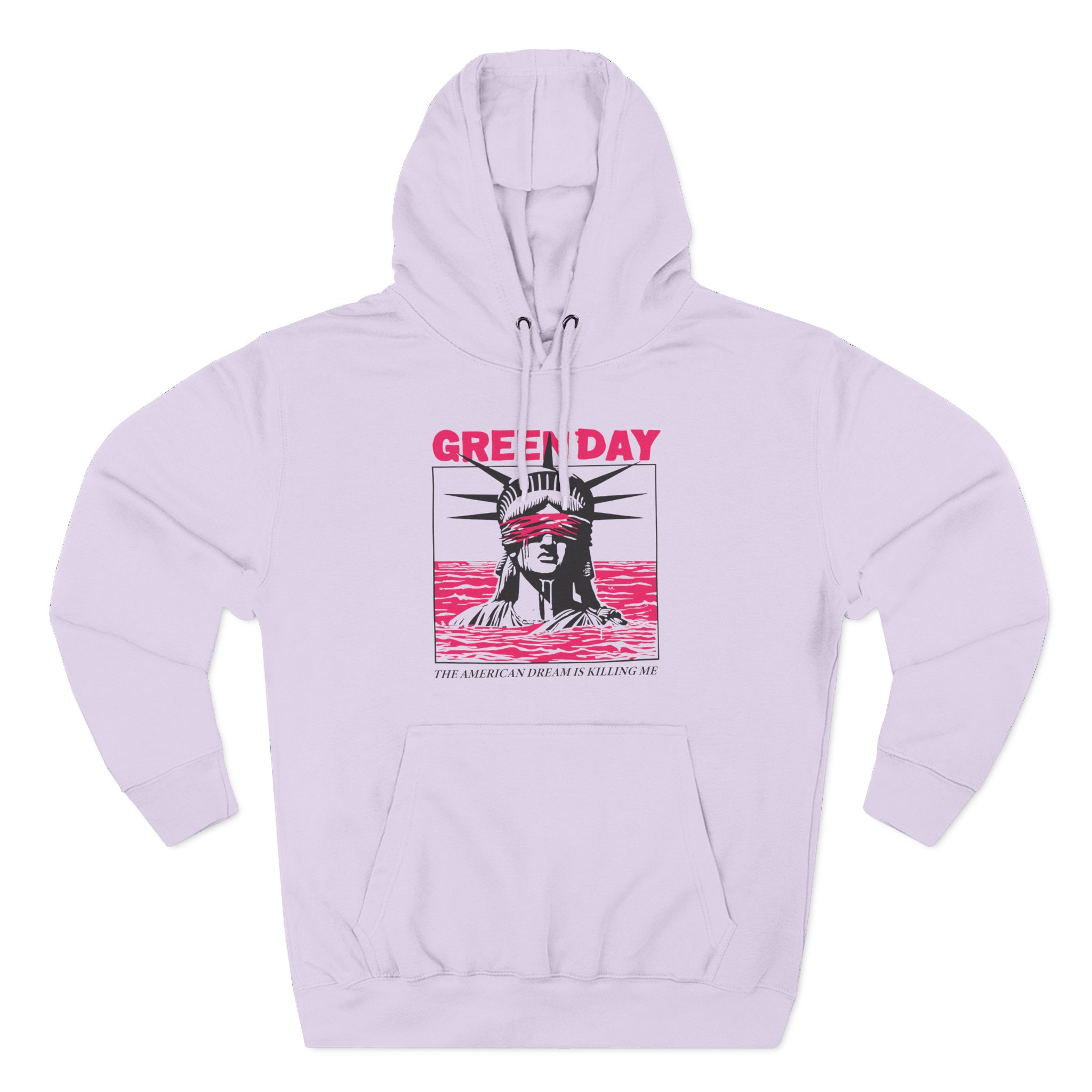 Green Day Lady Liberty Three-Panel Fleece Hoodie