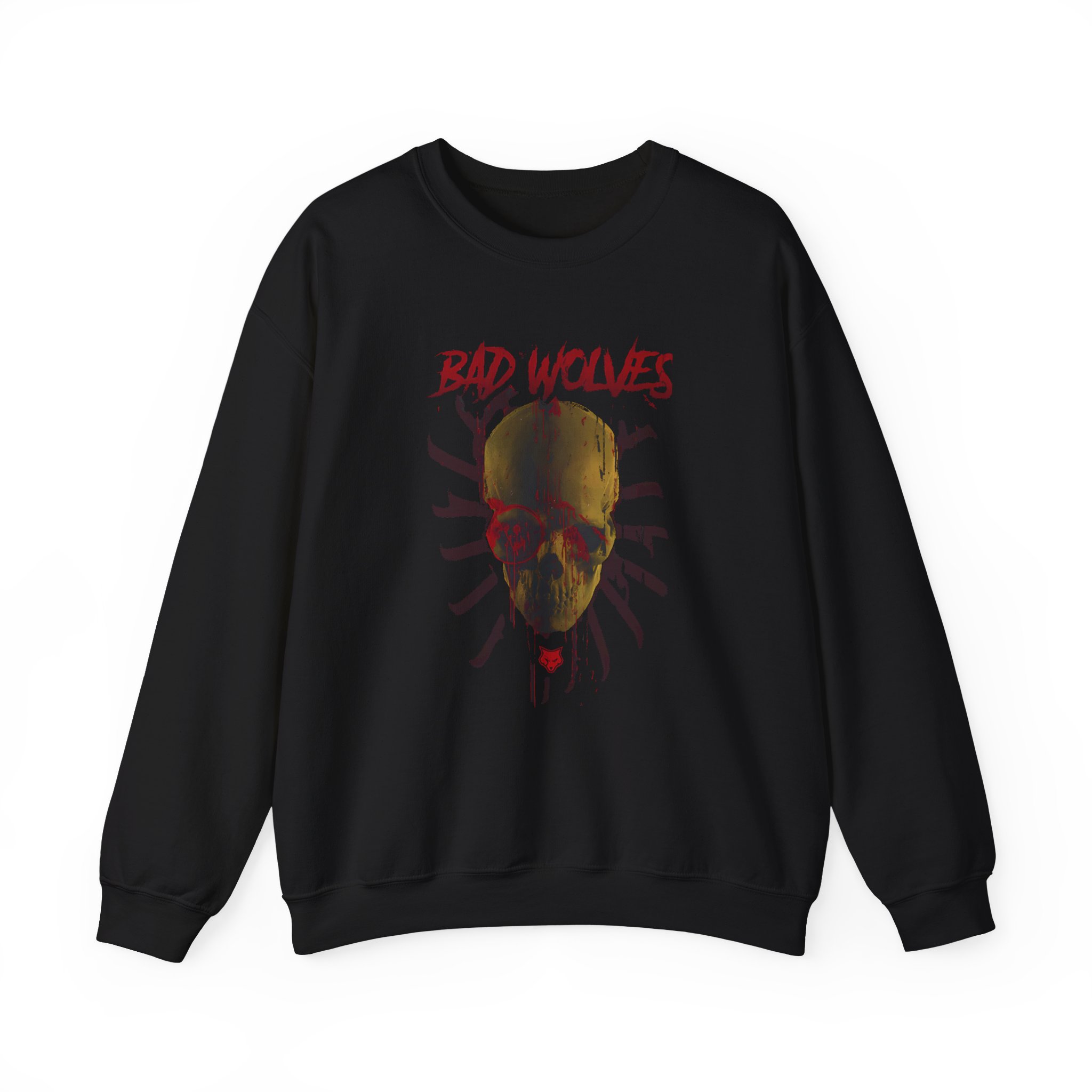 Bad Wolves Bloody Skull Unisex Heavy Blendâ„¢ Crewneck Sweatshirt