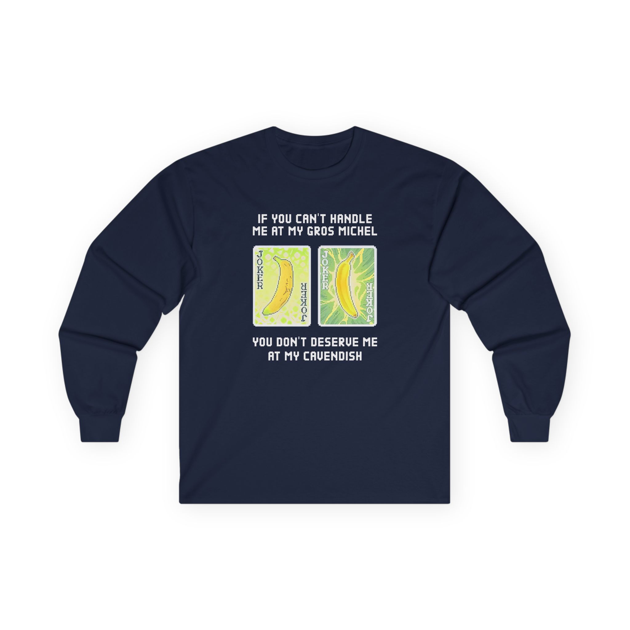 Balatro Gros Michel and Cavendish Jokker Banana Unisex Ultra Cotton Long Sleeve Tee
