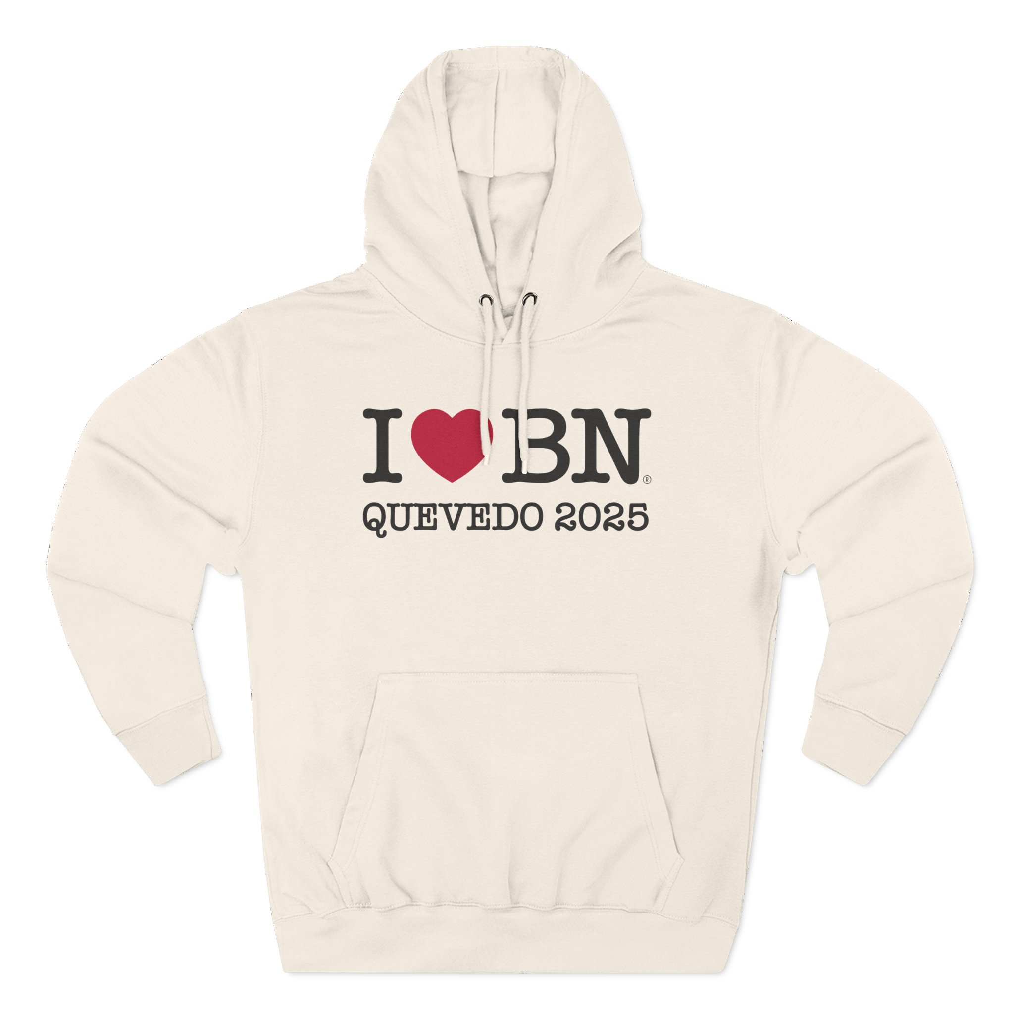 Quevedo I Love Bn Three-Panel Fleece Hoodie