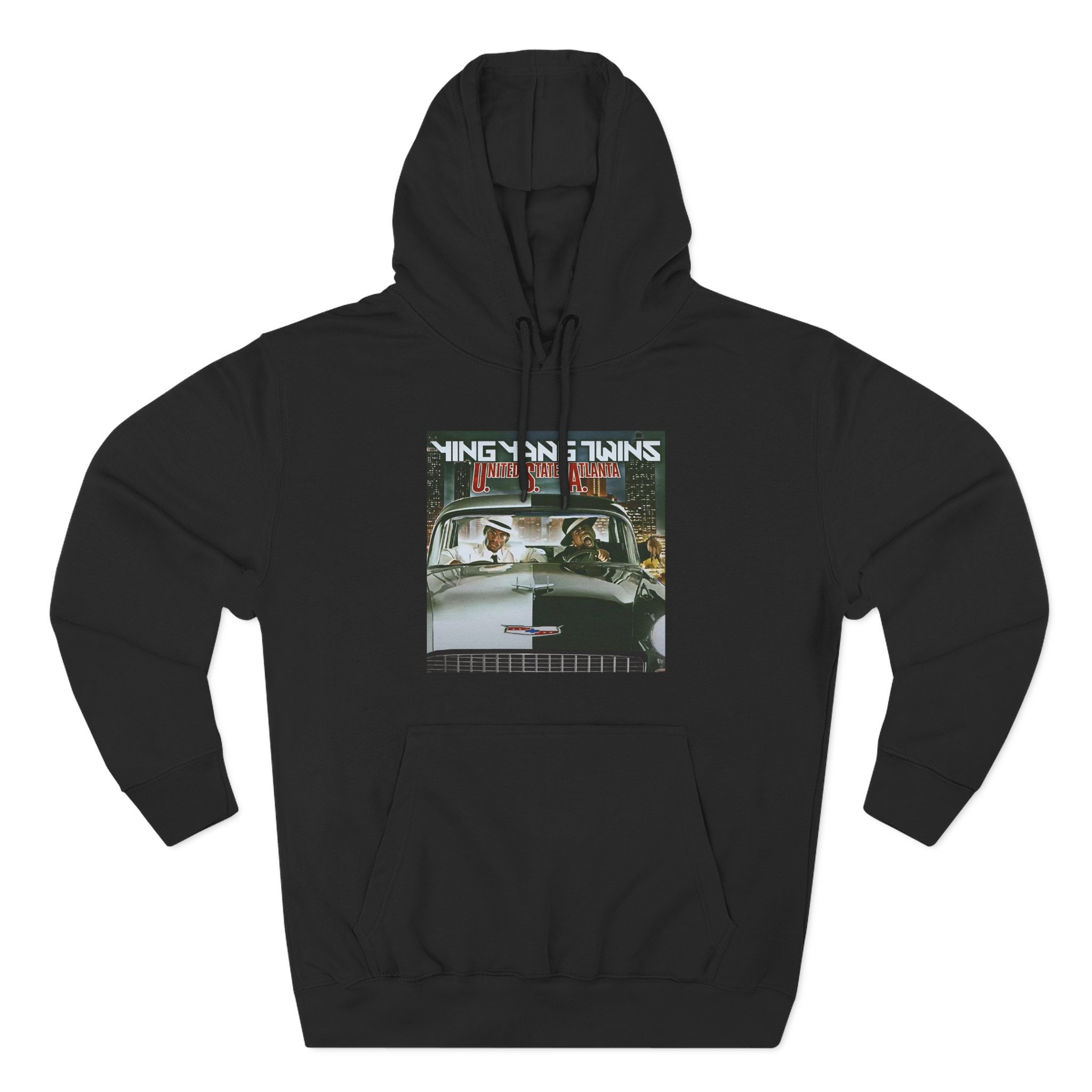 Ying Yang Twins United State Of Atlanta Album Cover Three-Panel Fleece Hoodie