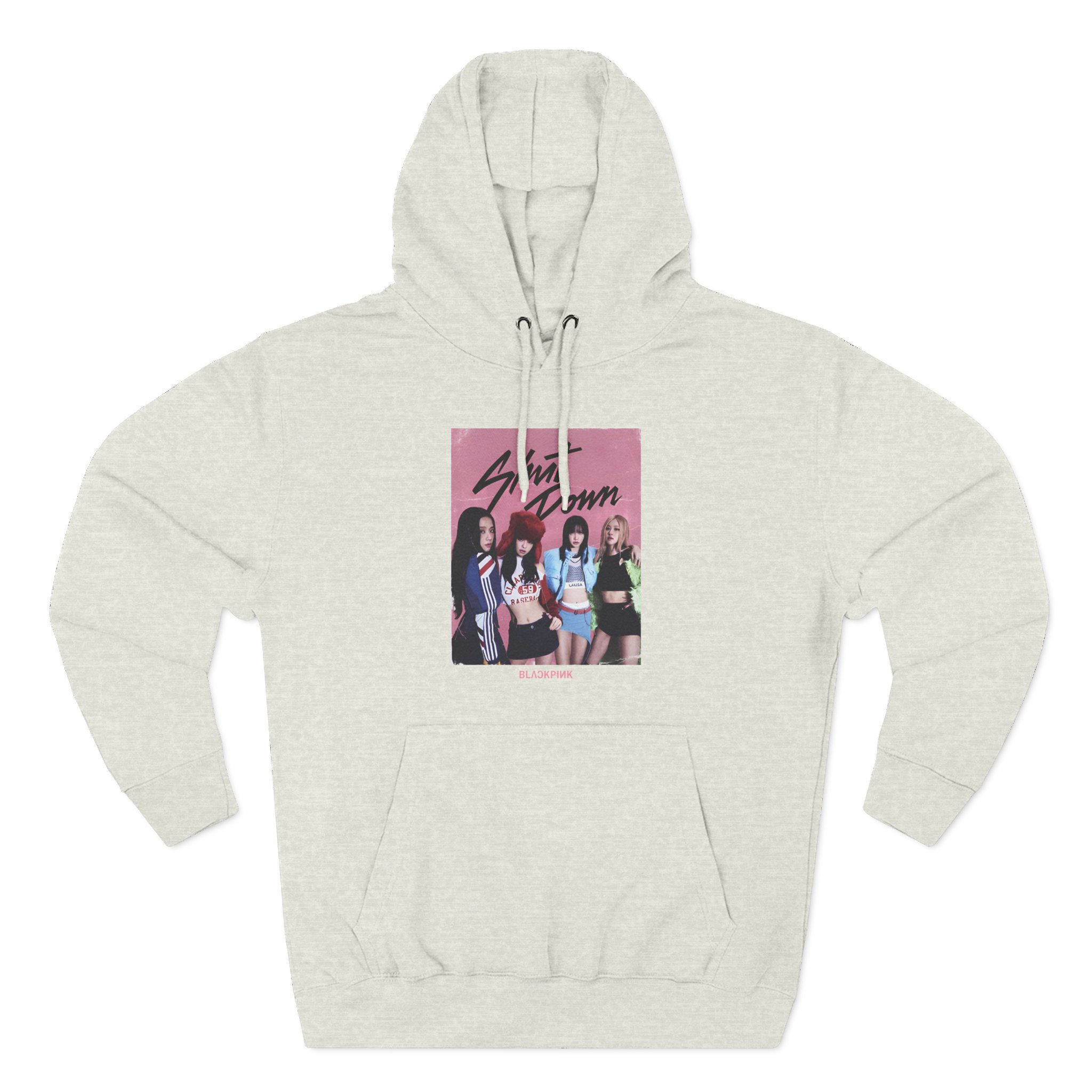 B Shut Down Three-Panel Fleece Hoodie
