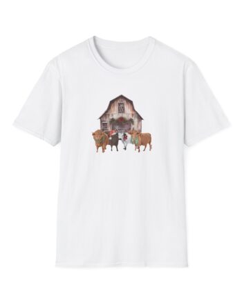Katie Van Slyke Christmas Cows Unisex Softstyle T-Shirt