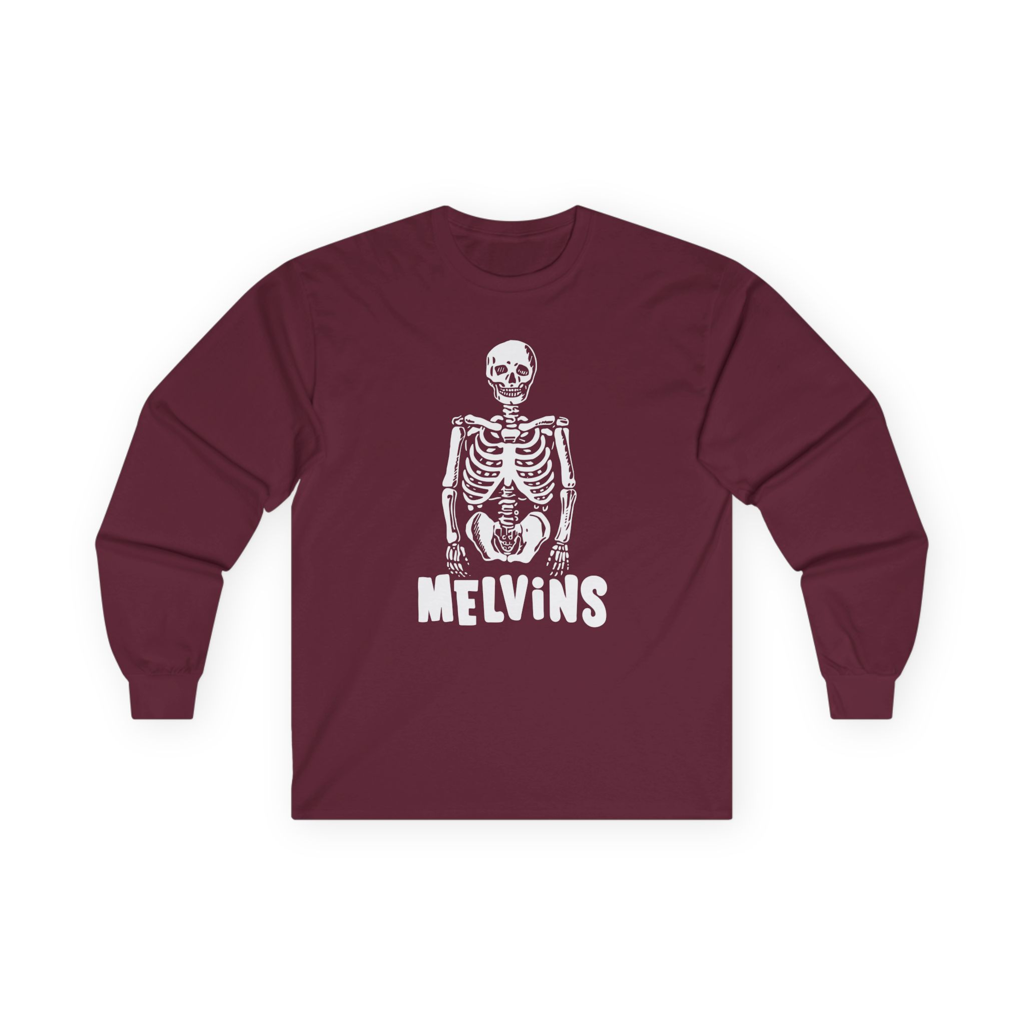 Melvins Skeleton Logo Unisex Ultra Cotton Long Sleeve Tee