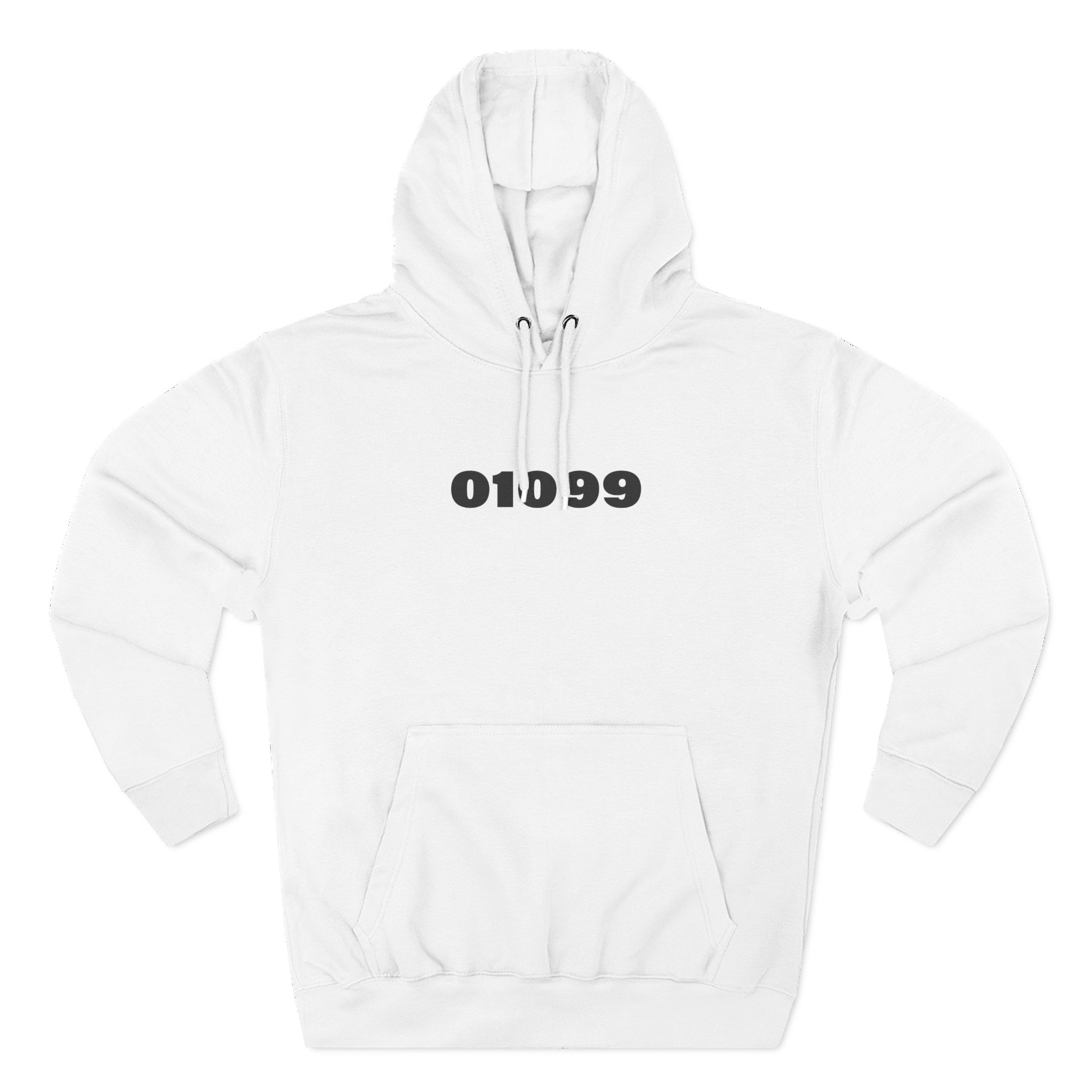 01099 Basic Three-Panel Fleece Hoodie