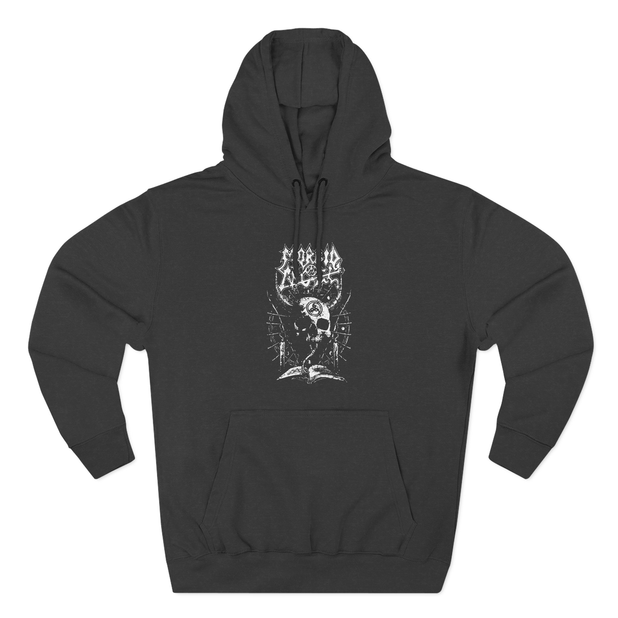 Morbid Angel Horned Skull Three-Panel Fleece Hoodie