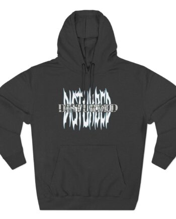 Disturbed Olive Glow Three-Panel Fleece Hoodie