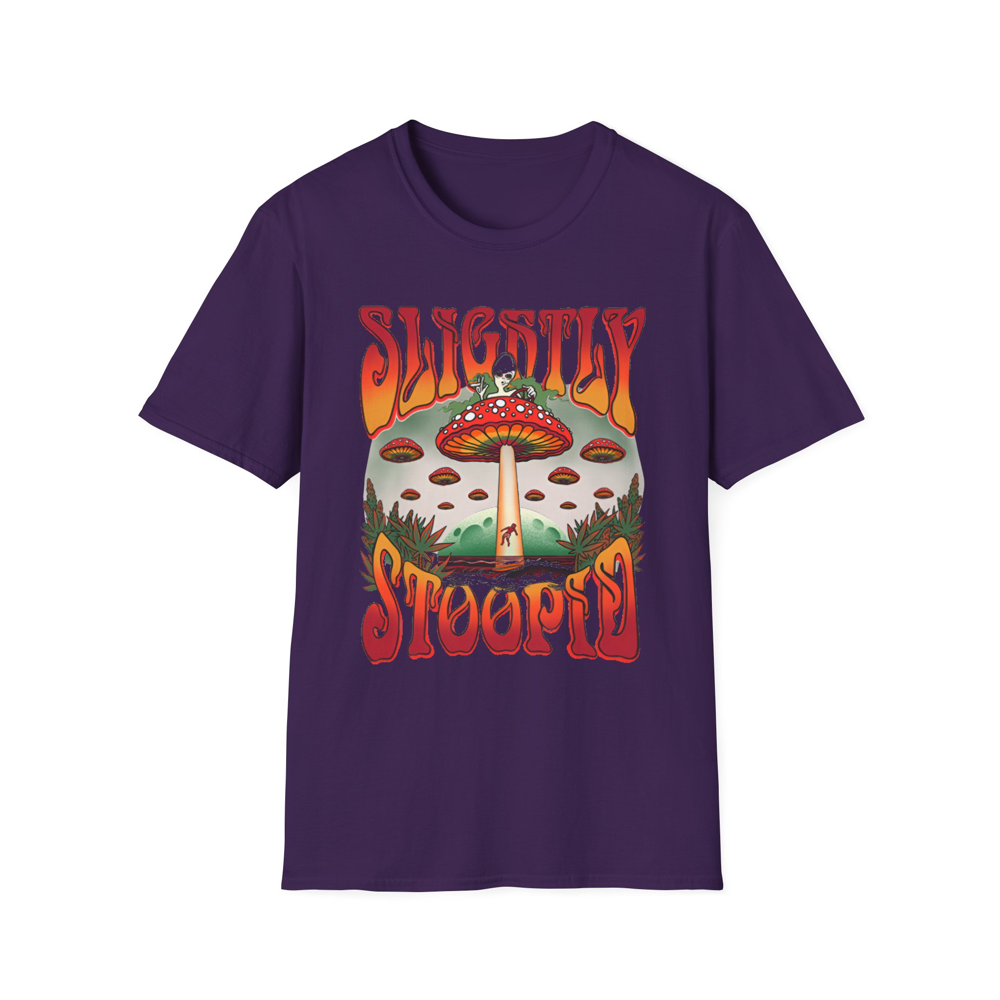Slightly Stoopid Mushroom Ufo Unisex Softstyle T-Shirt