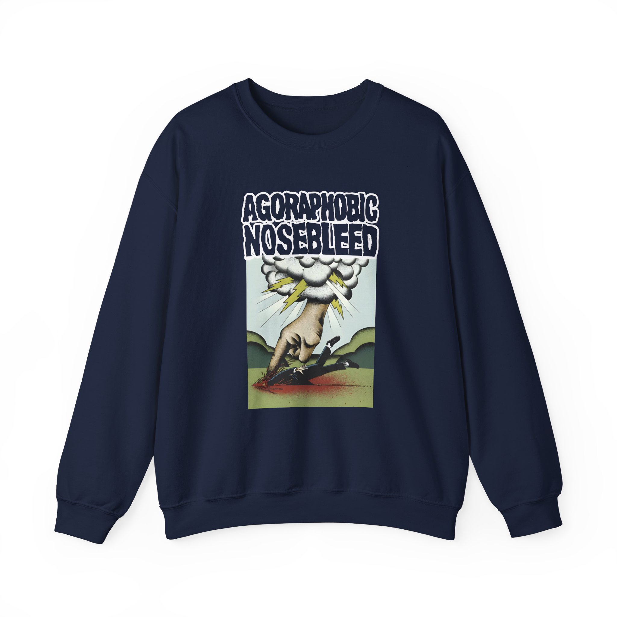 Agoraphobic Nosebleed Smite Unisex Heavy Blendâ„¢ Crewneck Sweatshirt