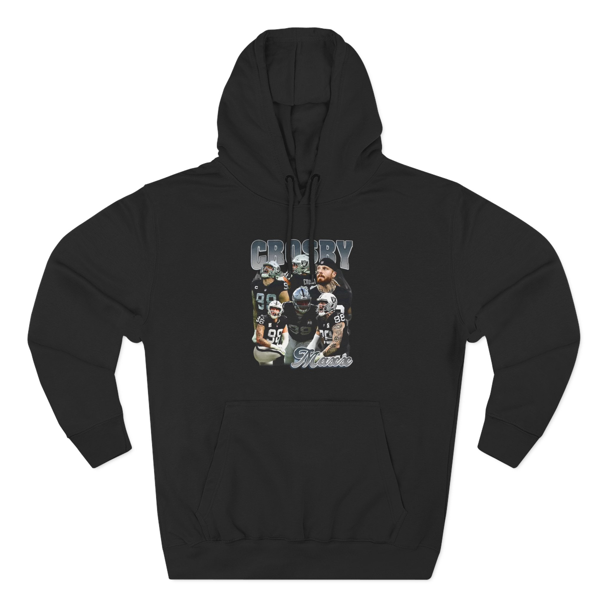 Maxx Crosby COLLAGE Three-Panel Fleece Hoodie