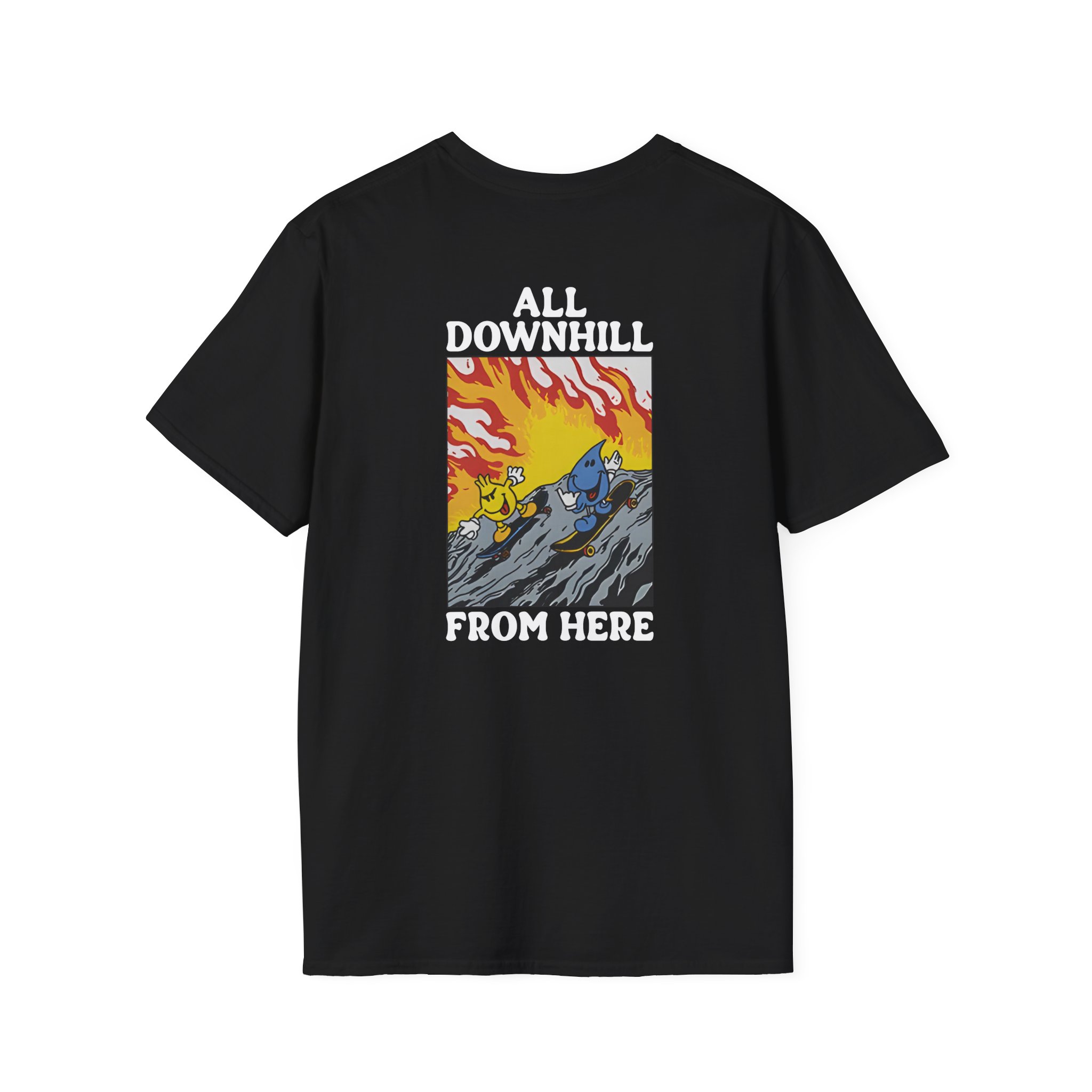 New Found Glory It’s All Downhill From Here Flame Unisex Softstyle T-Shirt