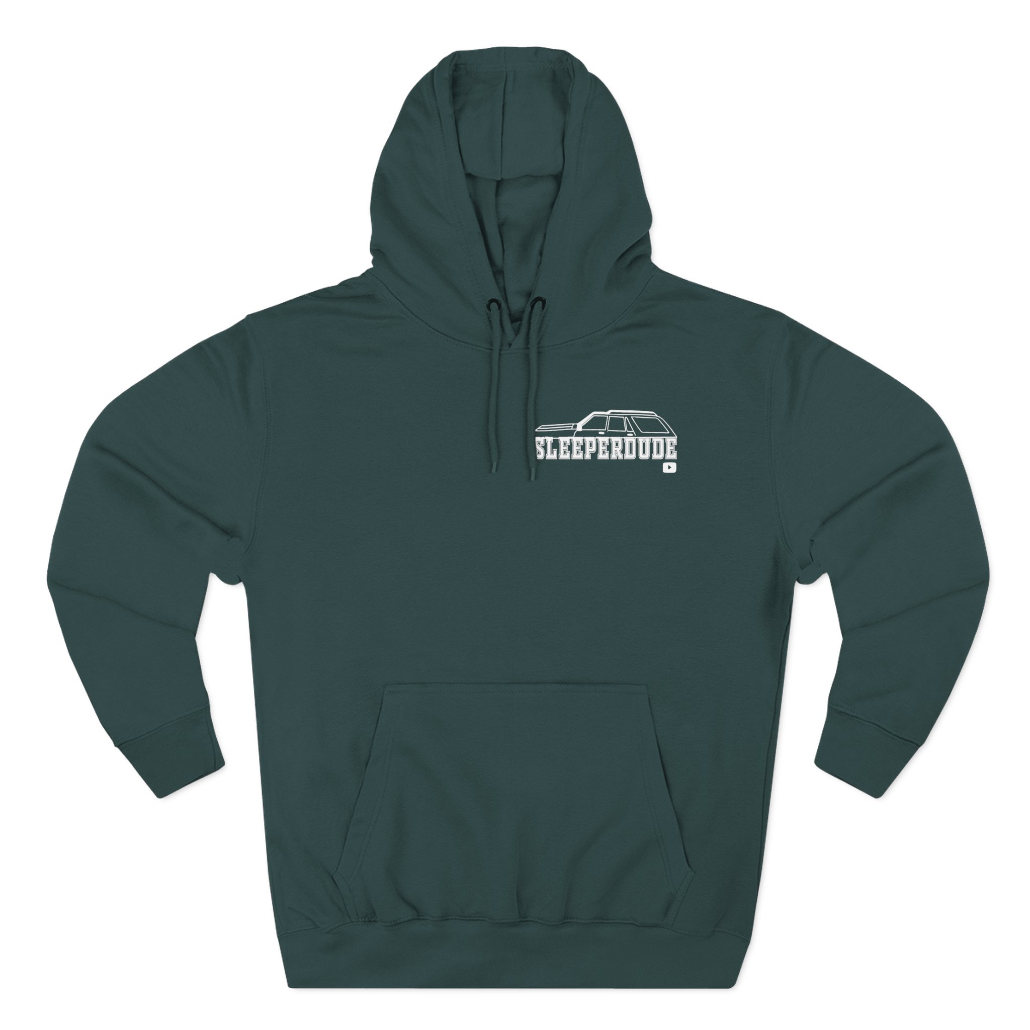 Sleeperdude It'sjust a Little Whiskey Dent on Back Three-Panel Fleece Hoodie