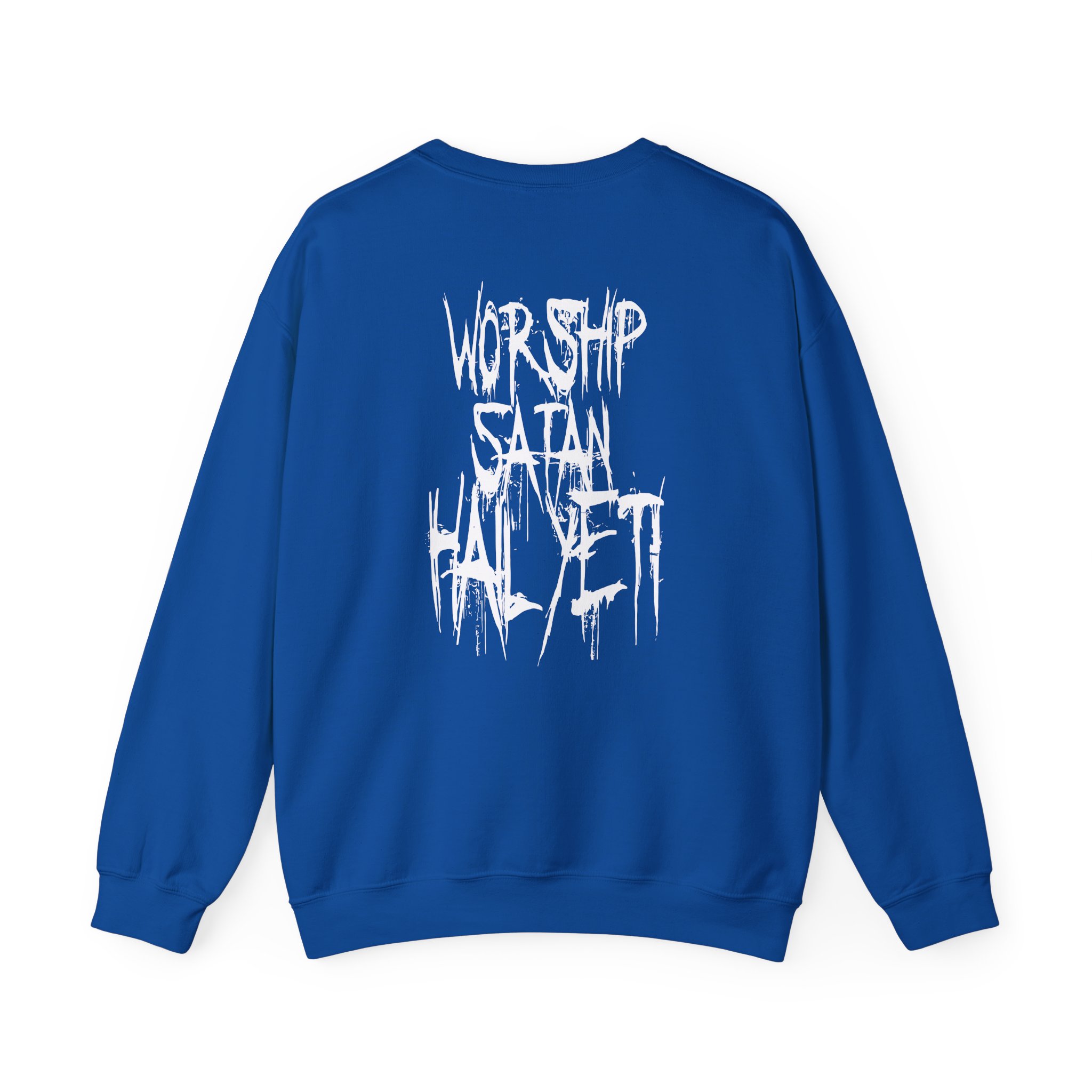 All Hail the Yeti Worship Satan Unisex Heavy Blendâ„¢ Crewneck Sweatshirt