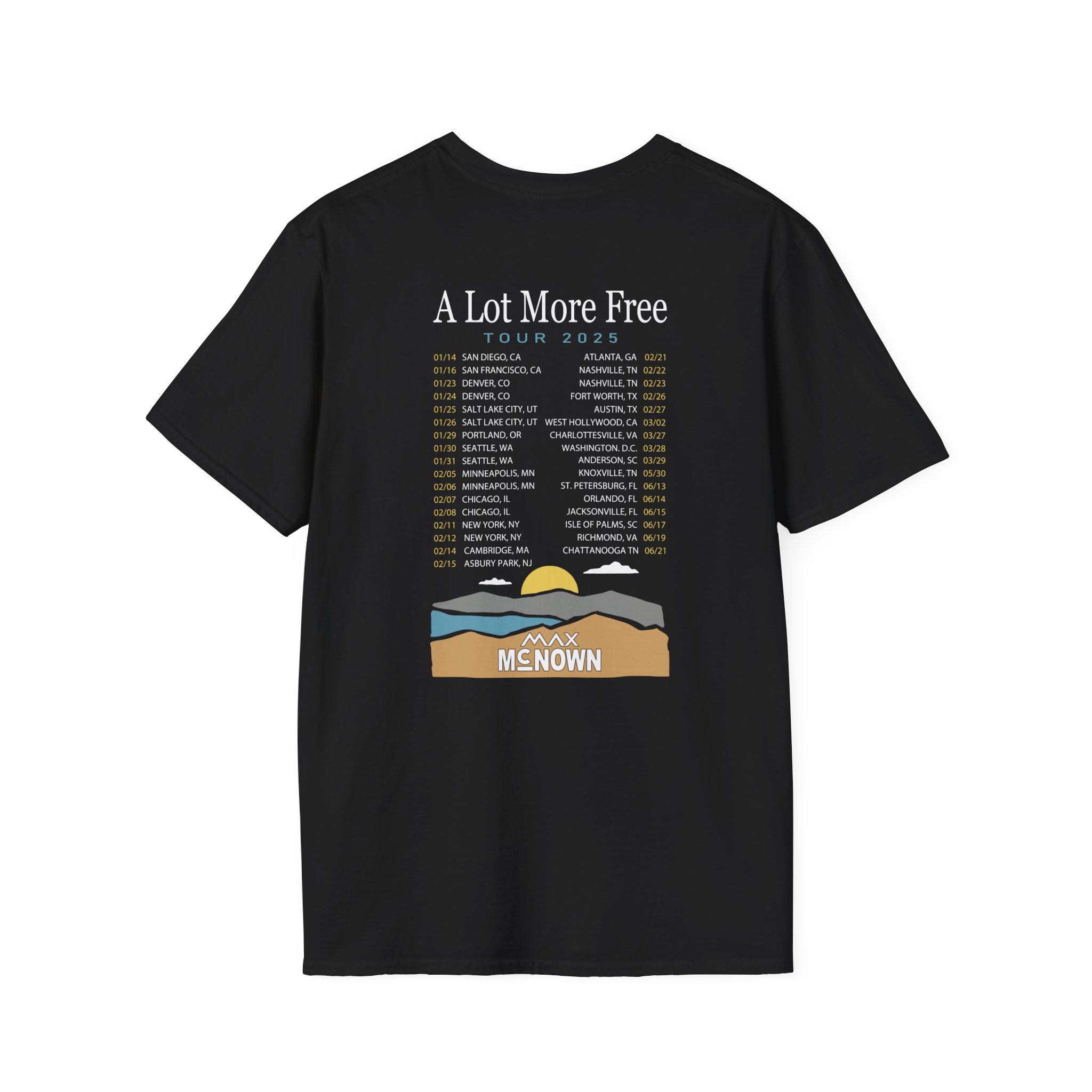 Max Mcnown US Tour Unisex Softstyle T-Shirt